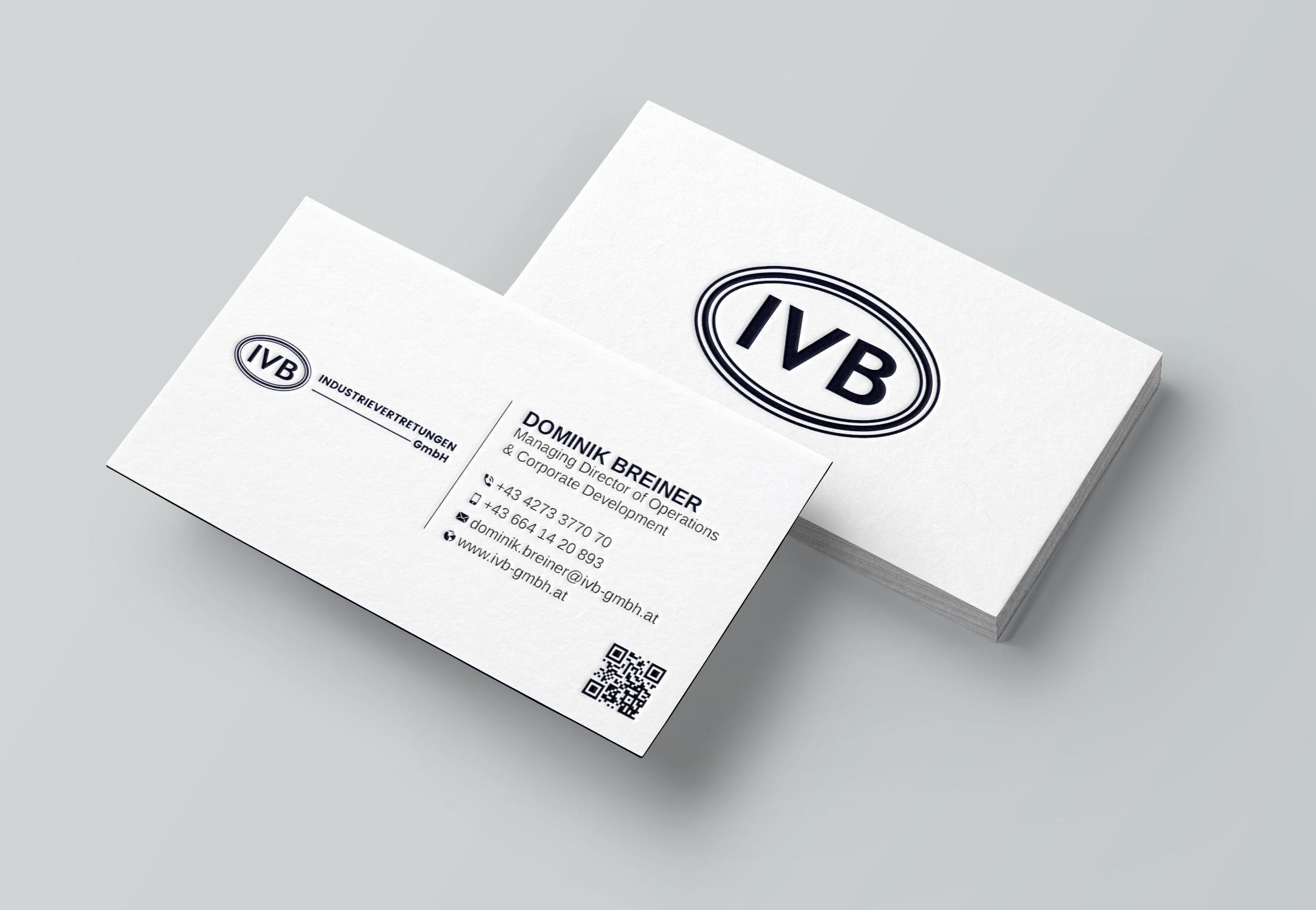 Business Card Design by Uttom 2 for IVB Industrievertretungen GmbH | Design #34249294