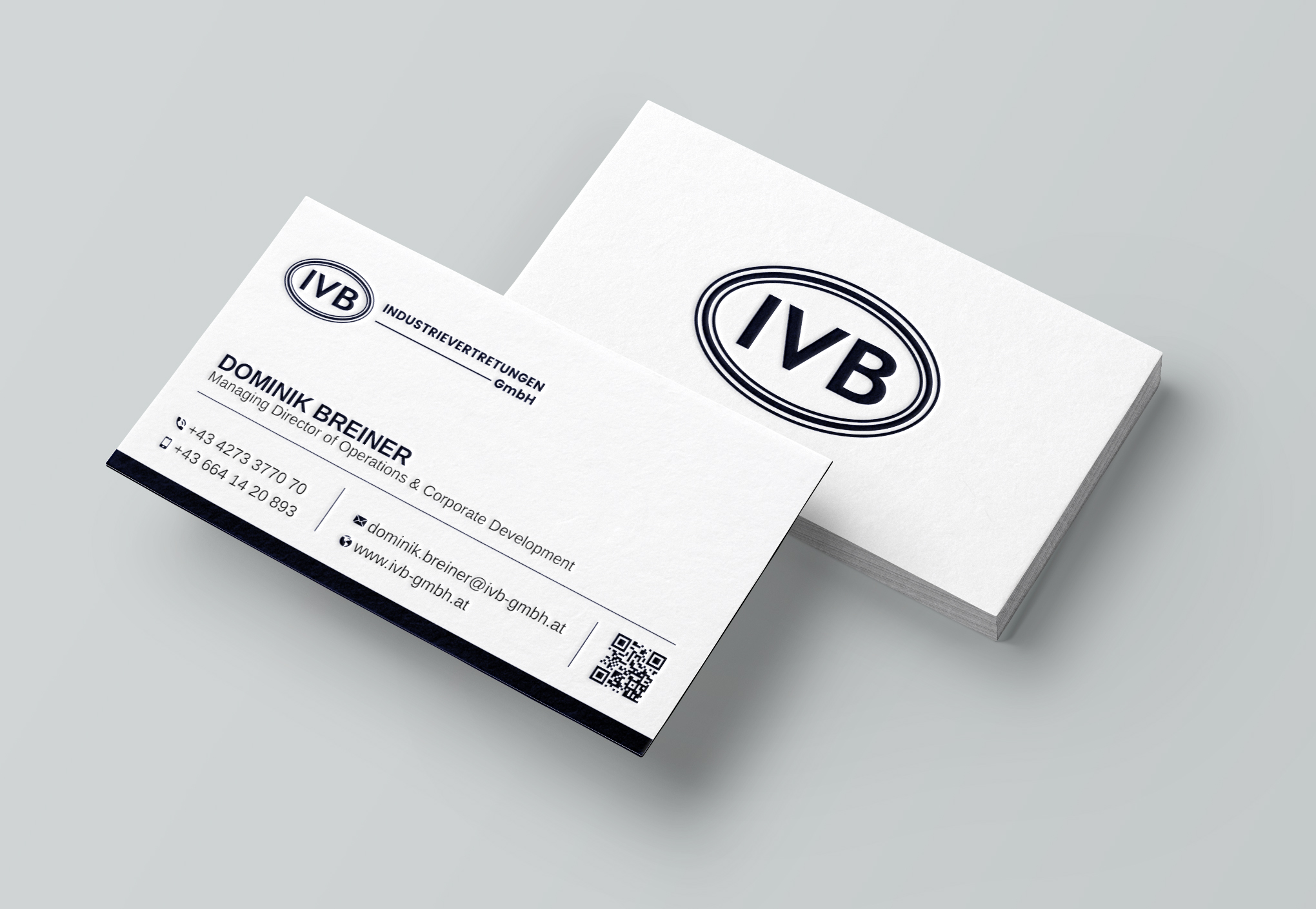 Diseño de Tarjeta de Presentación por Uttom 2 para IVB Industrievertretungen GmbH | Diseño #34249300