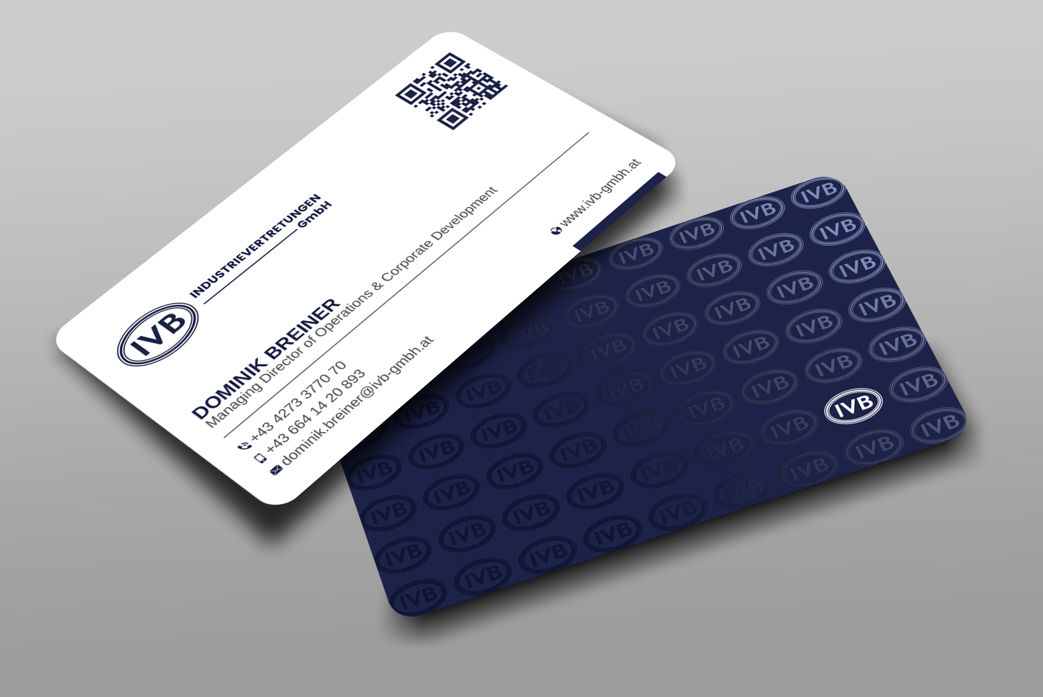 Business Card Design by Uttom 2 for IVB Industrievertretungen GmbH | Design #34249361