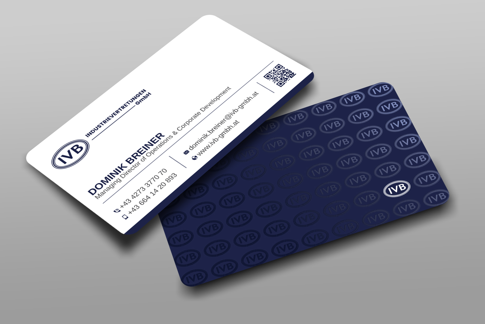 Business Card Design by Uttom 2 for IVB Industrievertretungen GmbH | Design #34249366