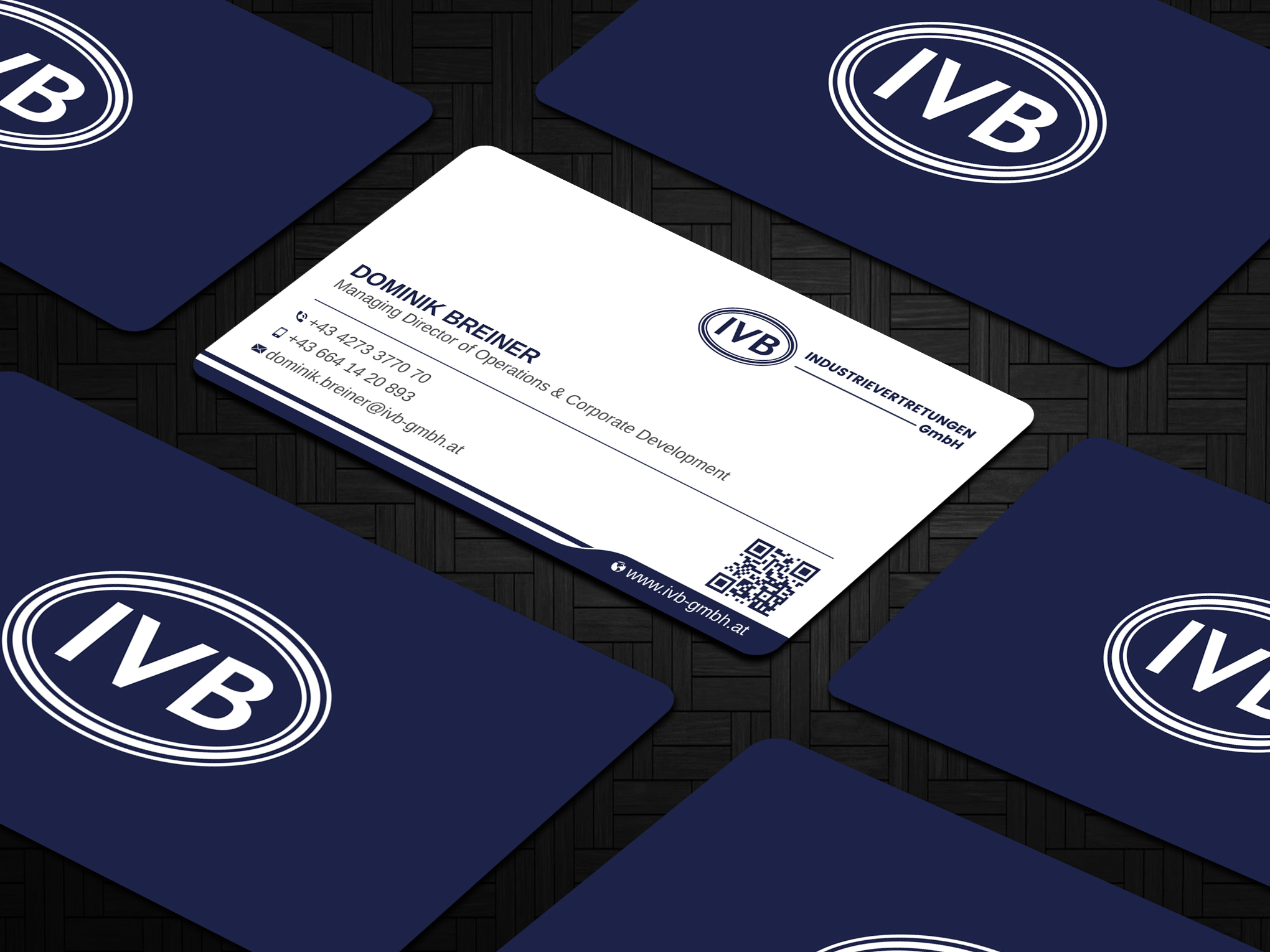 Business Card Design by Uttom 2 for IVB Industrievertretungen GmbH | Design #34249387