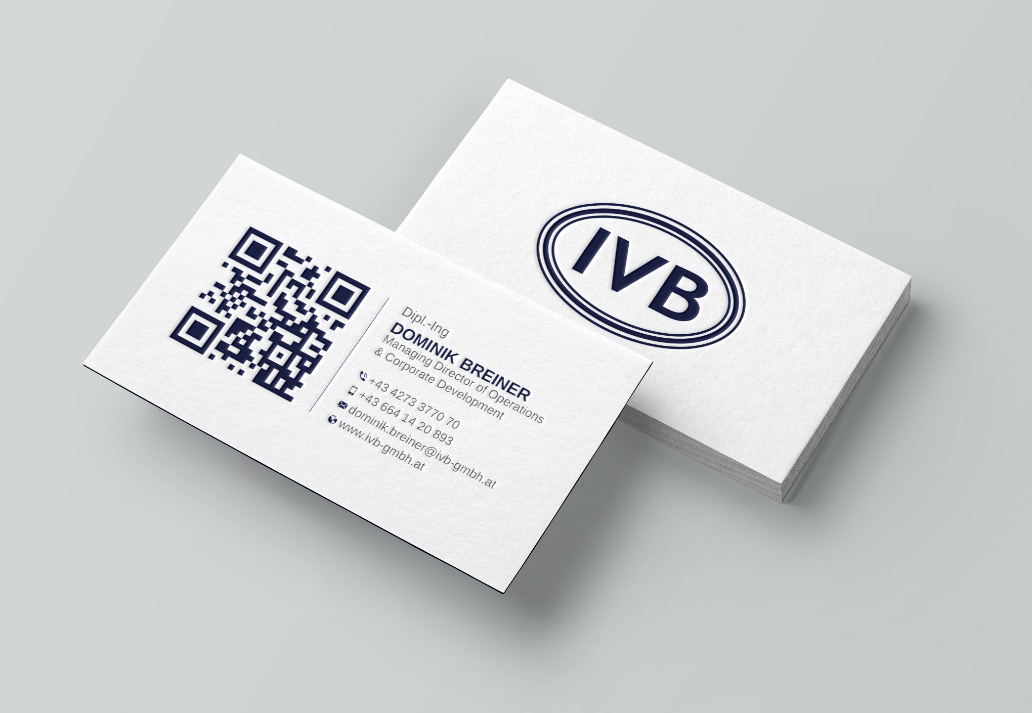 Diseño de Tarjeta de Presentación por Uttom 2 para IVB Industrievertretungen GmbH | Diseño #34253324