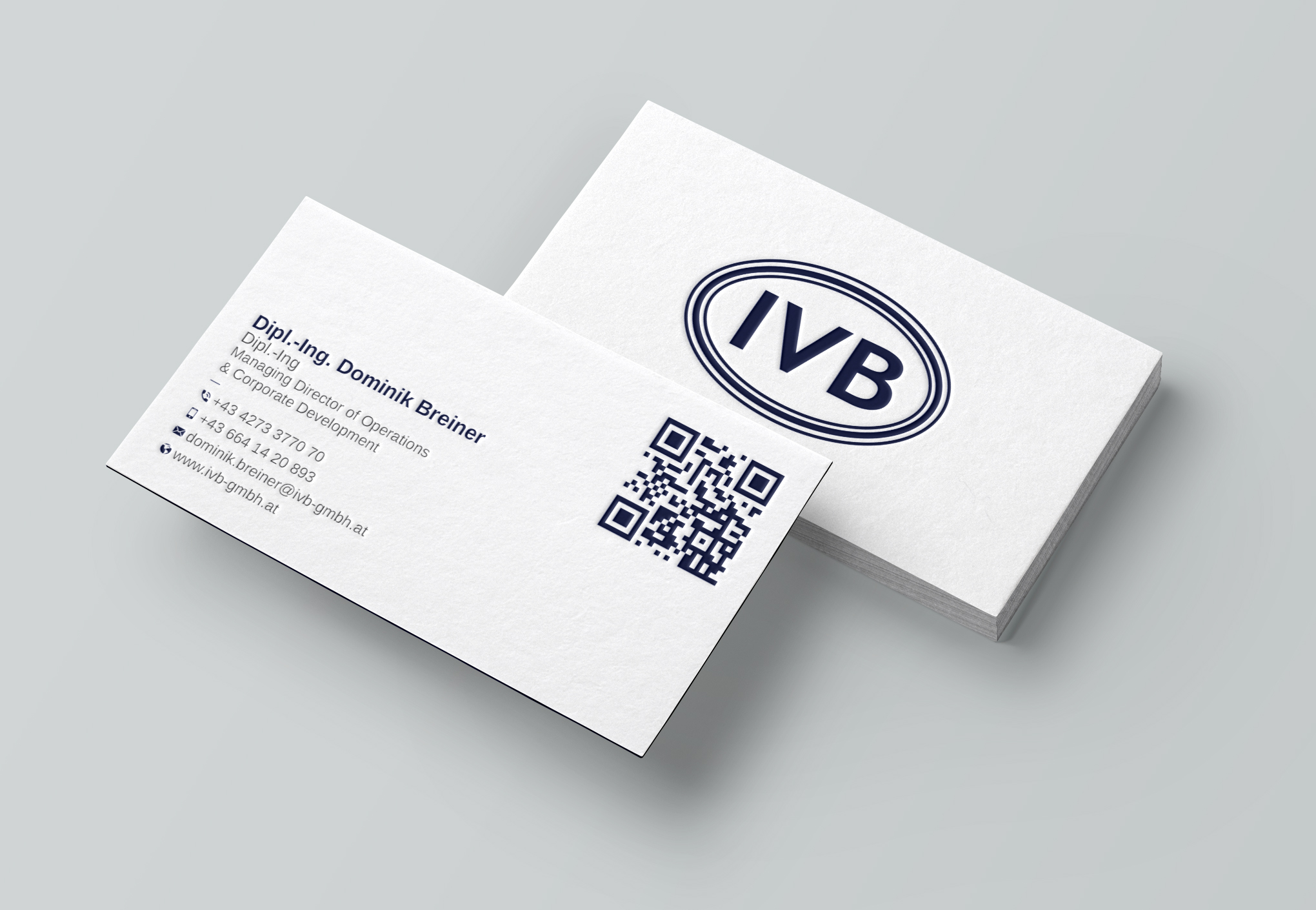 Business Card Design by Uttom 2 for IVB Industrievertretungen GmbH | Design #34253386