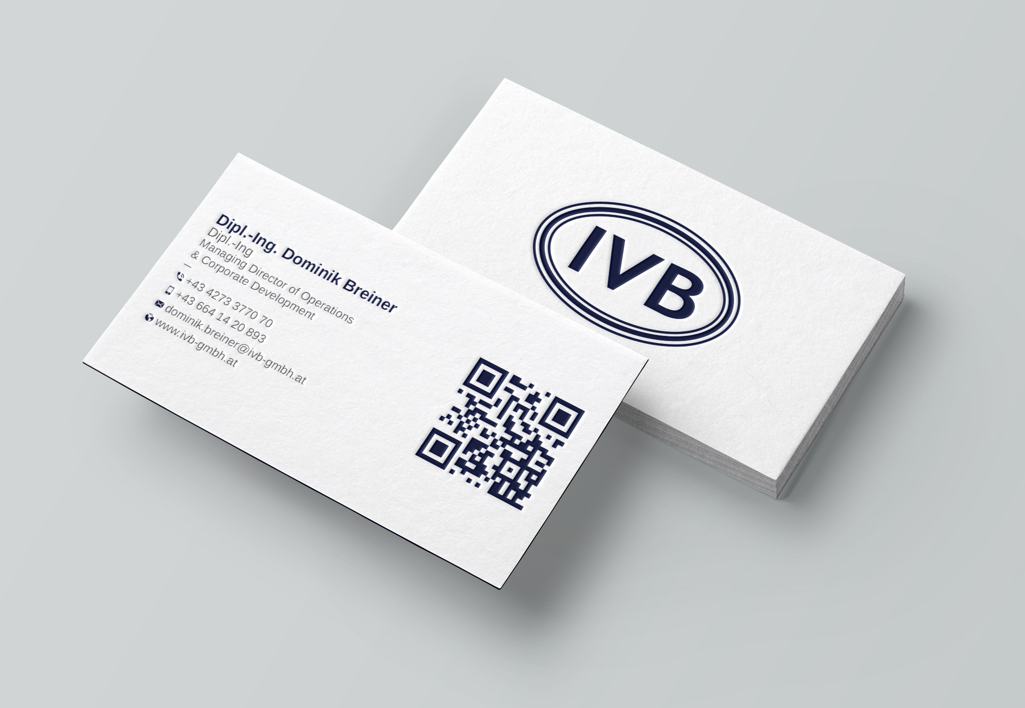 Business Card Design by Uttom 2 for IVB Industrievertretungen GmbH | Design #34253387
