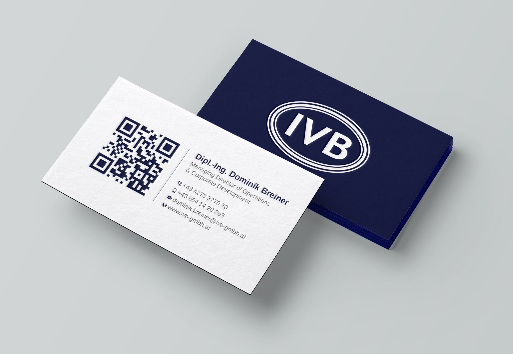 Business Card Design by Uttom 2 for IVB Industrievertretungen GmbH | Design #34253587
