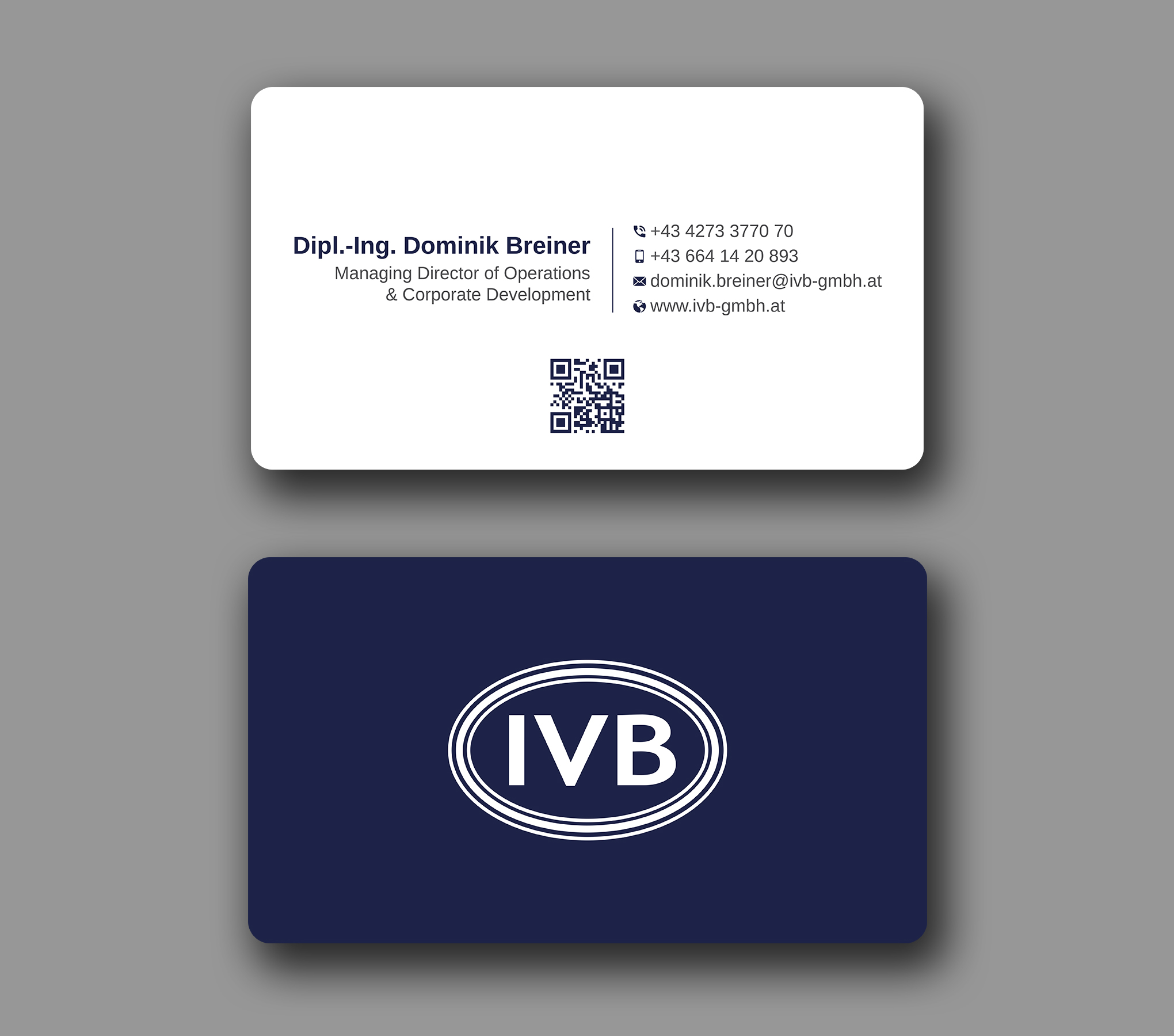 Business Card Design by Uttom 2 for IVB Industrievertretungen GmbH | Design #34253614