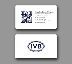 Design de Carte de Visite par Uttom 2 pour IVB Industrievertretungen GmbH | Design : #34253615