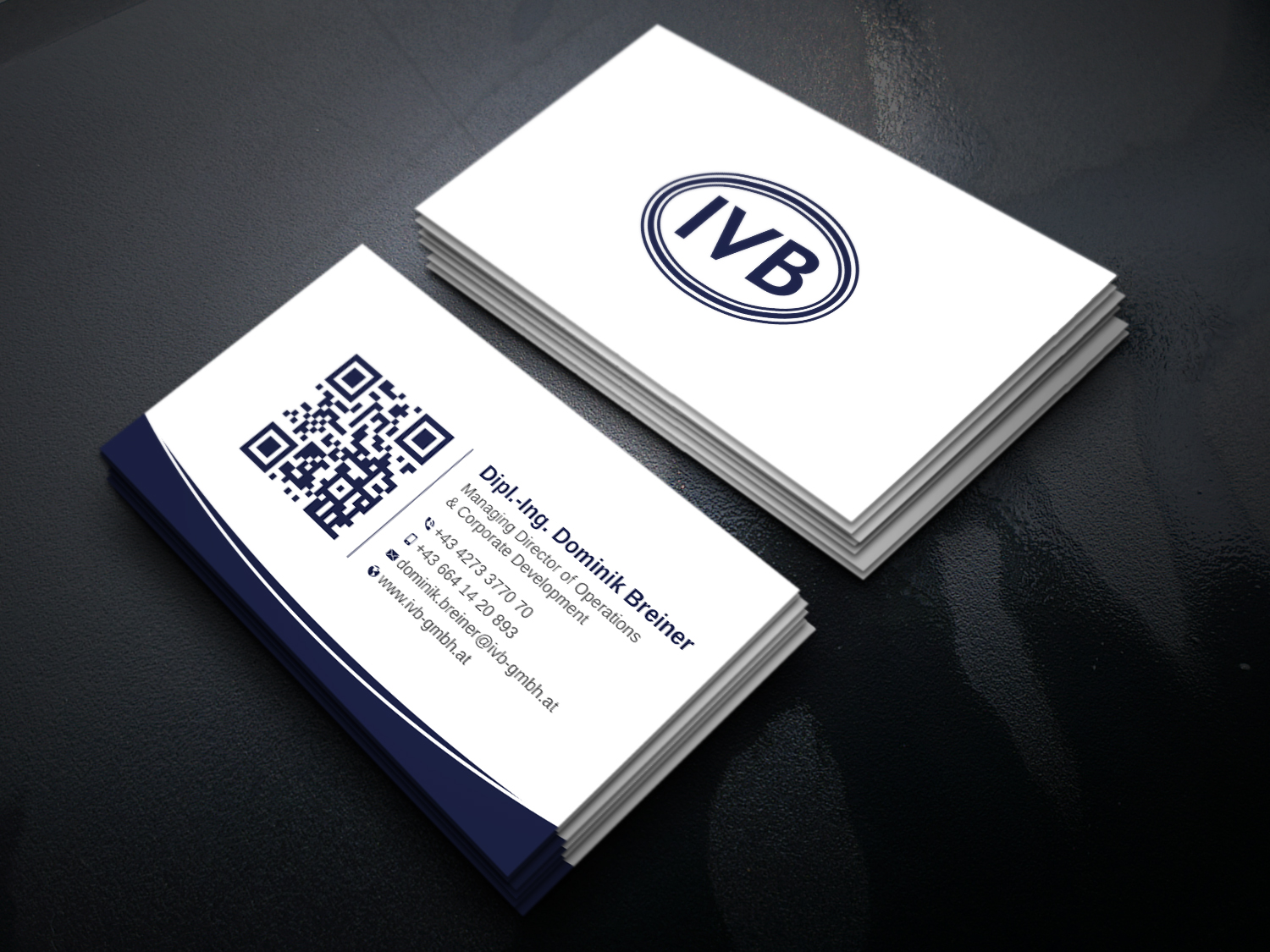 Business Card Design by Uttom 2 for IVB Industrievertretungen GmbH | Design #34254441