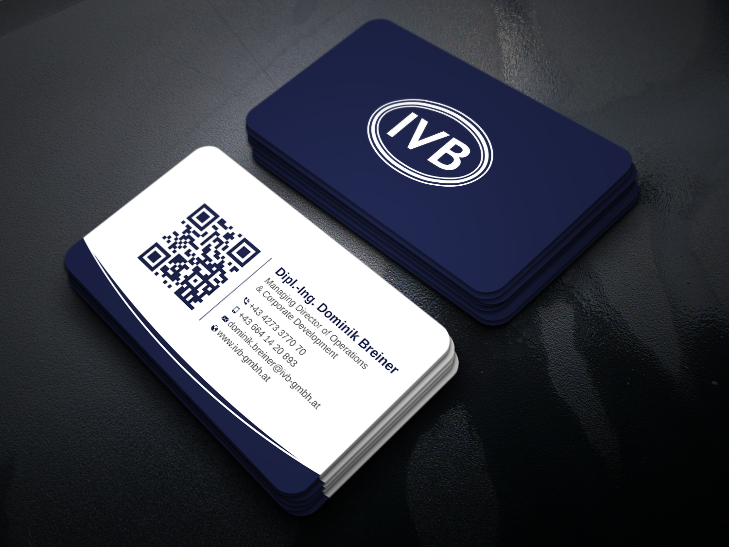 Business Card Design by Uttom 2 for IVB Industrievertretungen GmbH | Design #34254450