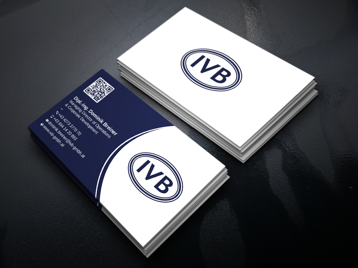 Business Card Design by Uttom 2 for IVB Industrievertretungen GmbH | Design #34254451