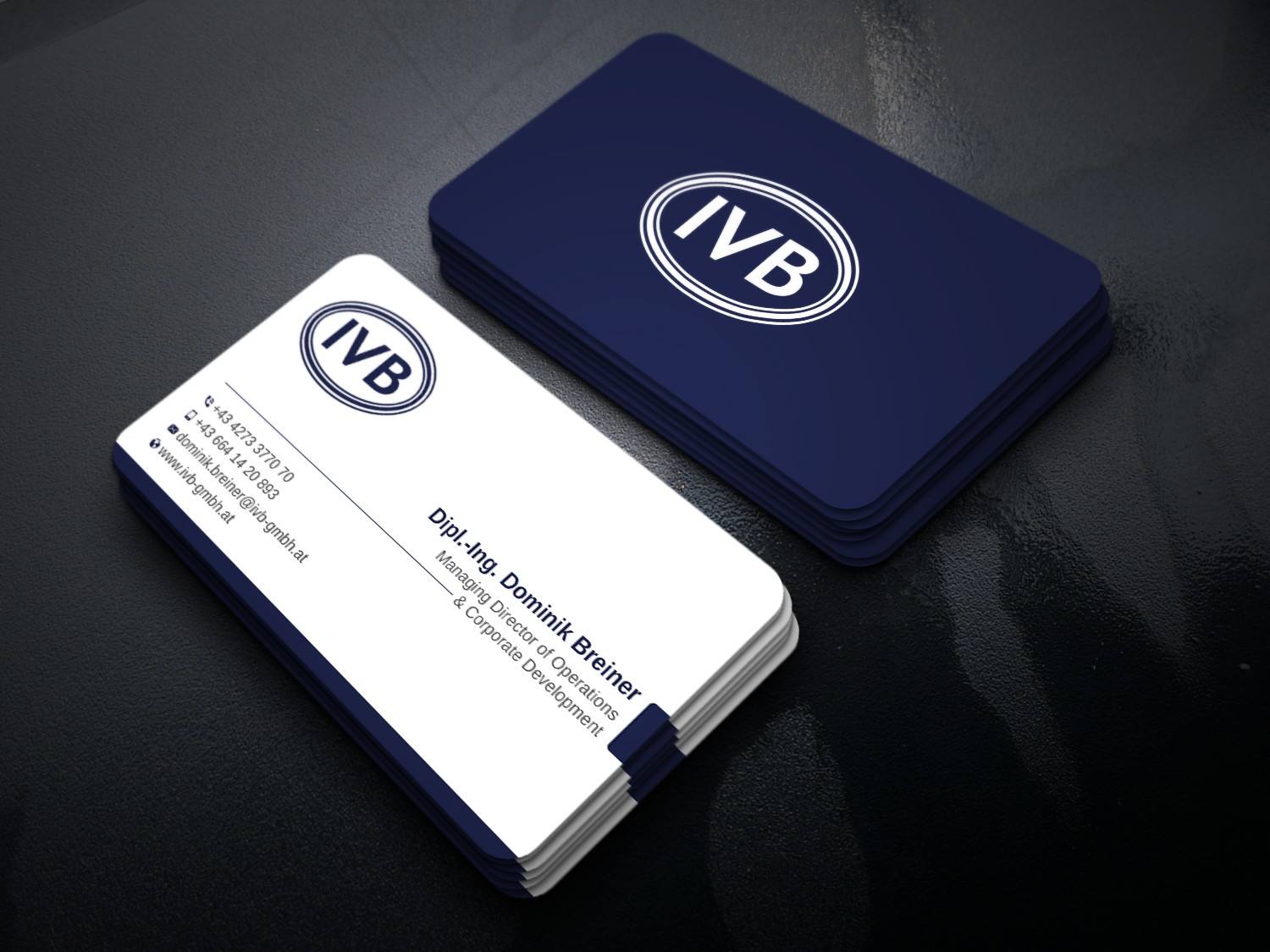 Business Card Design by Uttom 2 for IVB Industrievertretungen GmbH | Design #34254452