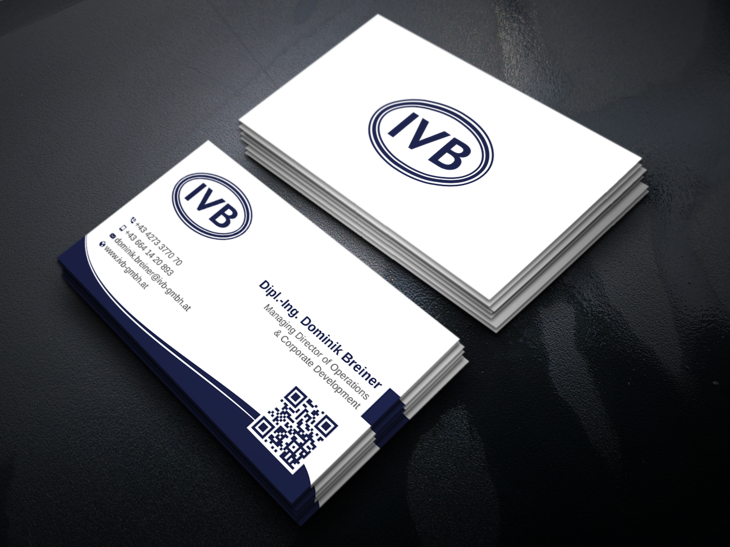 Business Card Design by Uttom 2 for IVB Industrievertretungen GmbH | Design #34254454
