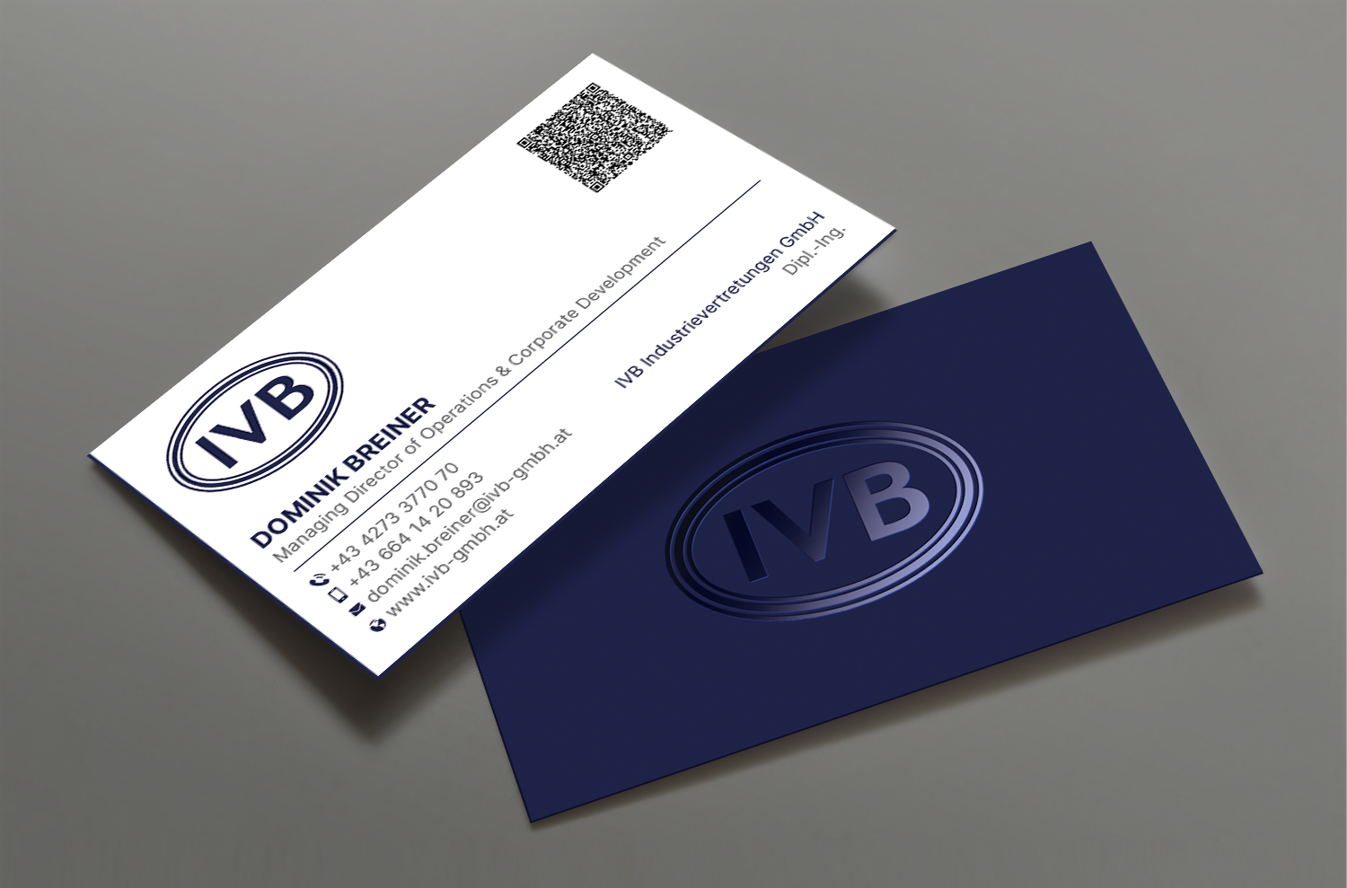 Business Card Design by DesignShout for IVB Industrievertretungen GmbH | Design #34267028