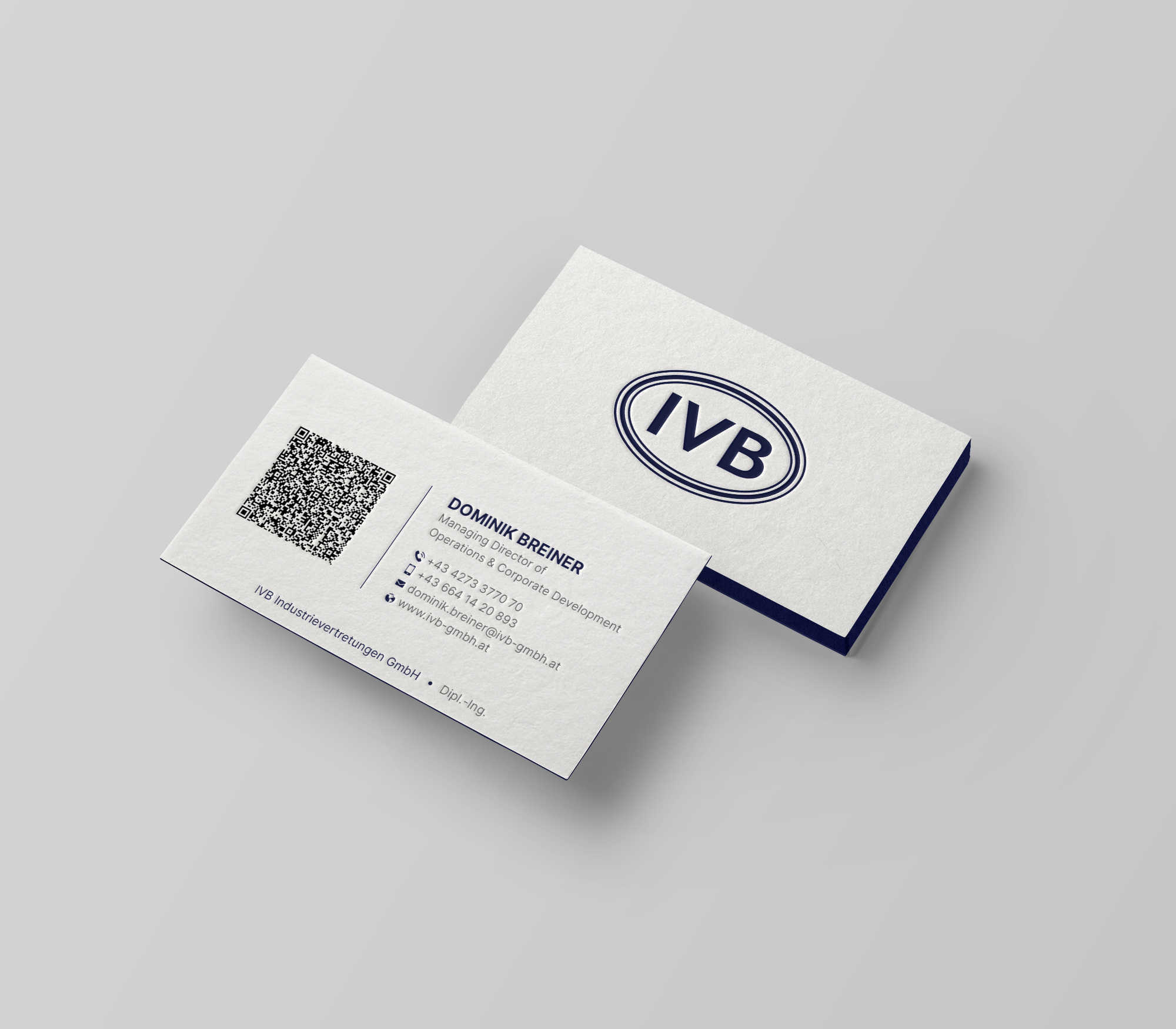 Business Card Design by DesignShout for IVB Industrievertretungen GmbH | Design #34267086