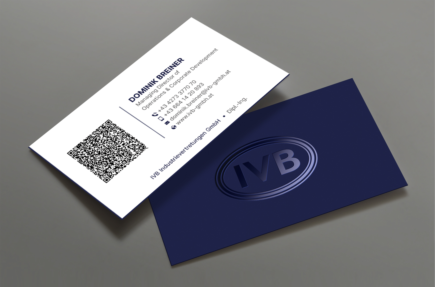 Business Card Design by DesignShout for IVB Industrievertretungen GmbH | Design #34267111