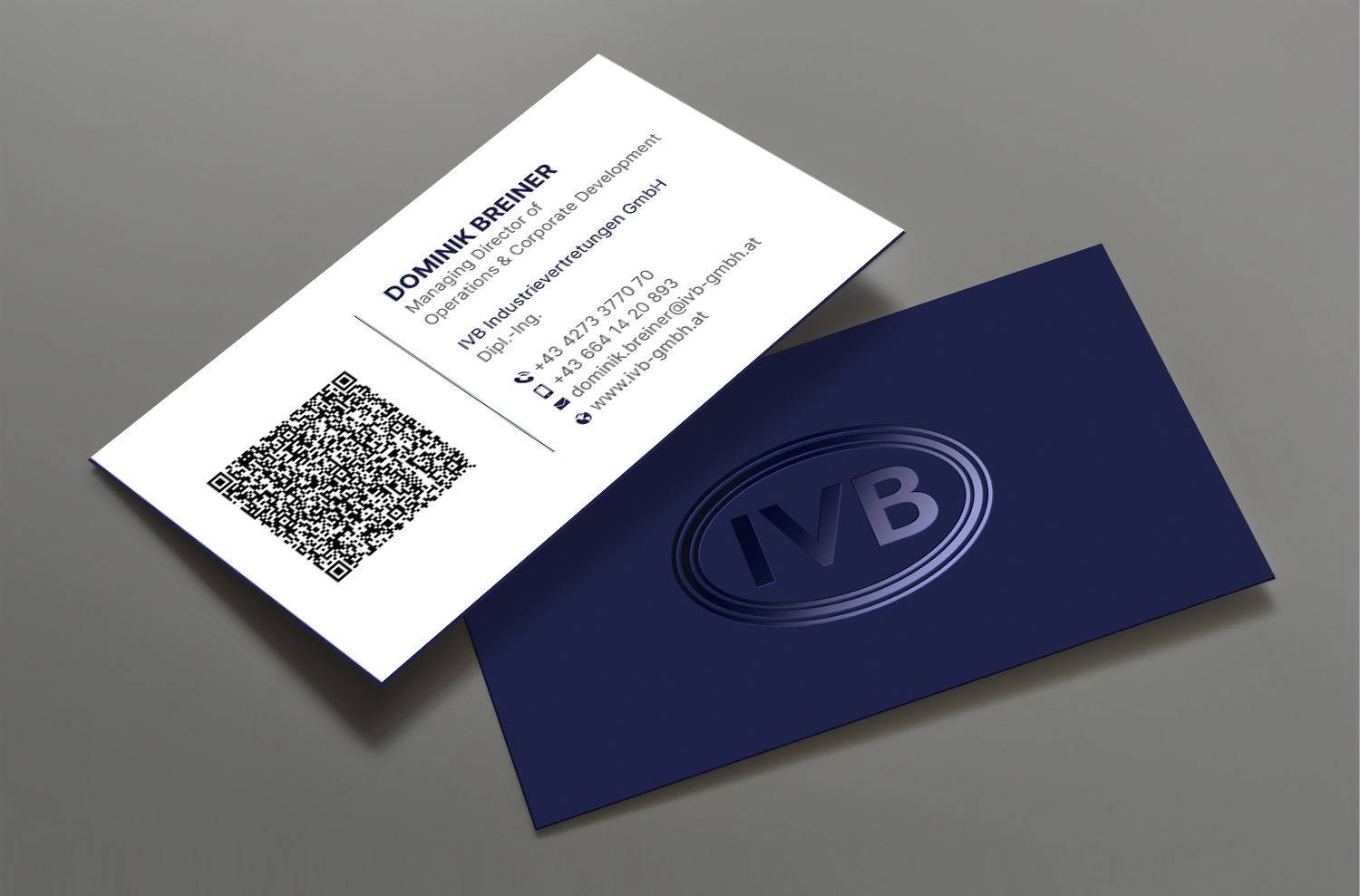 Business Card Design by DesignShout for IVB Industrievertretungen GmbH | Design #34267112