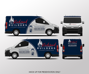 Design de Covering de Véhicule par NancyTan pour REDWOOD BUILDERS | Design : #34253175