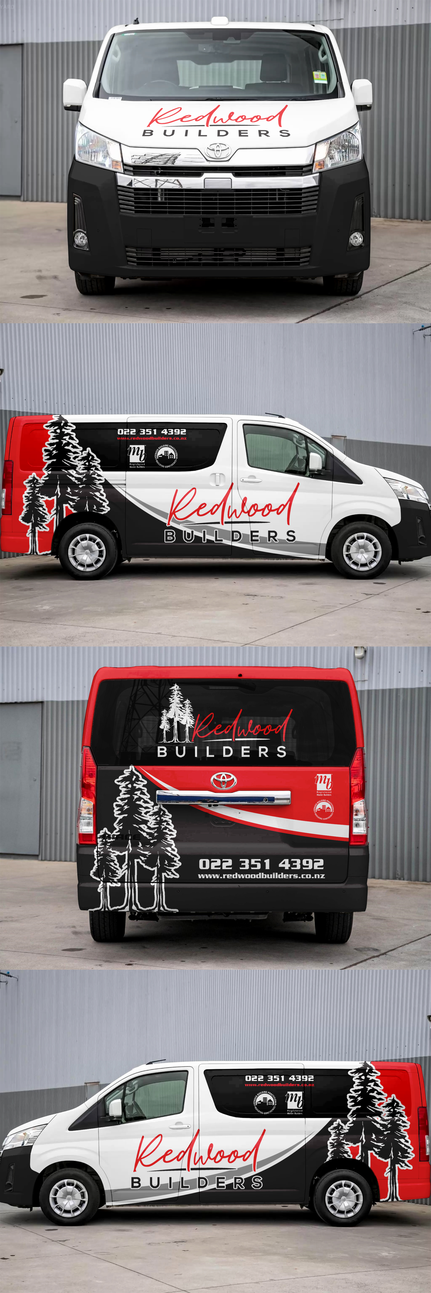 Car Wrap Design by ANGGI MAULANA PRAKOSO for REDWOOD BUILDERS | Design #34266101