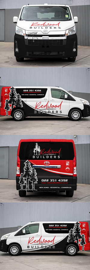 Car Wrap Design by ANGGI MAULANA PRAKOSO for REDWOOD BUILDERS | Design #34279049