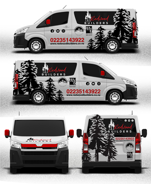 Car Wrap Design by websmartusa for REDWOOD BUILDERS | Design #34252874