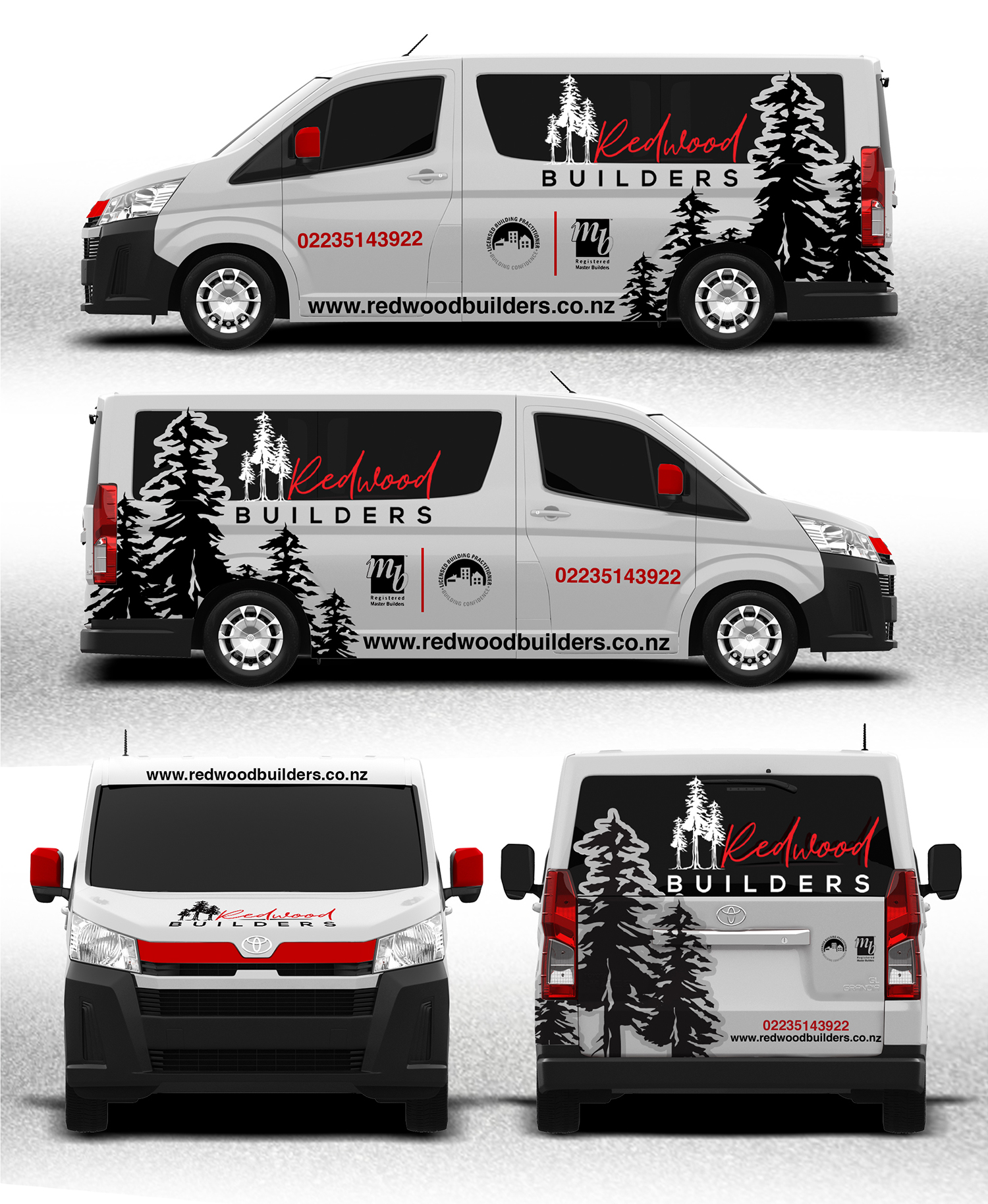 Car Wrap Design by websmartusa for REDWOOD BUILDERS | Design #34266810
