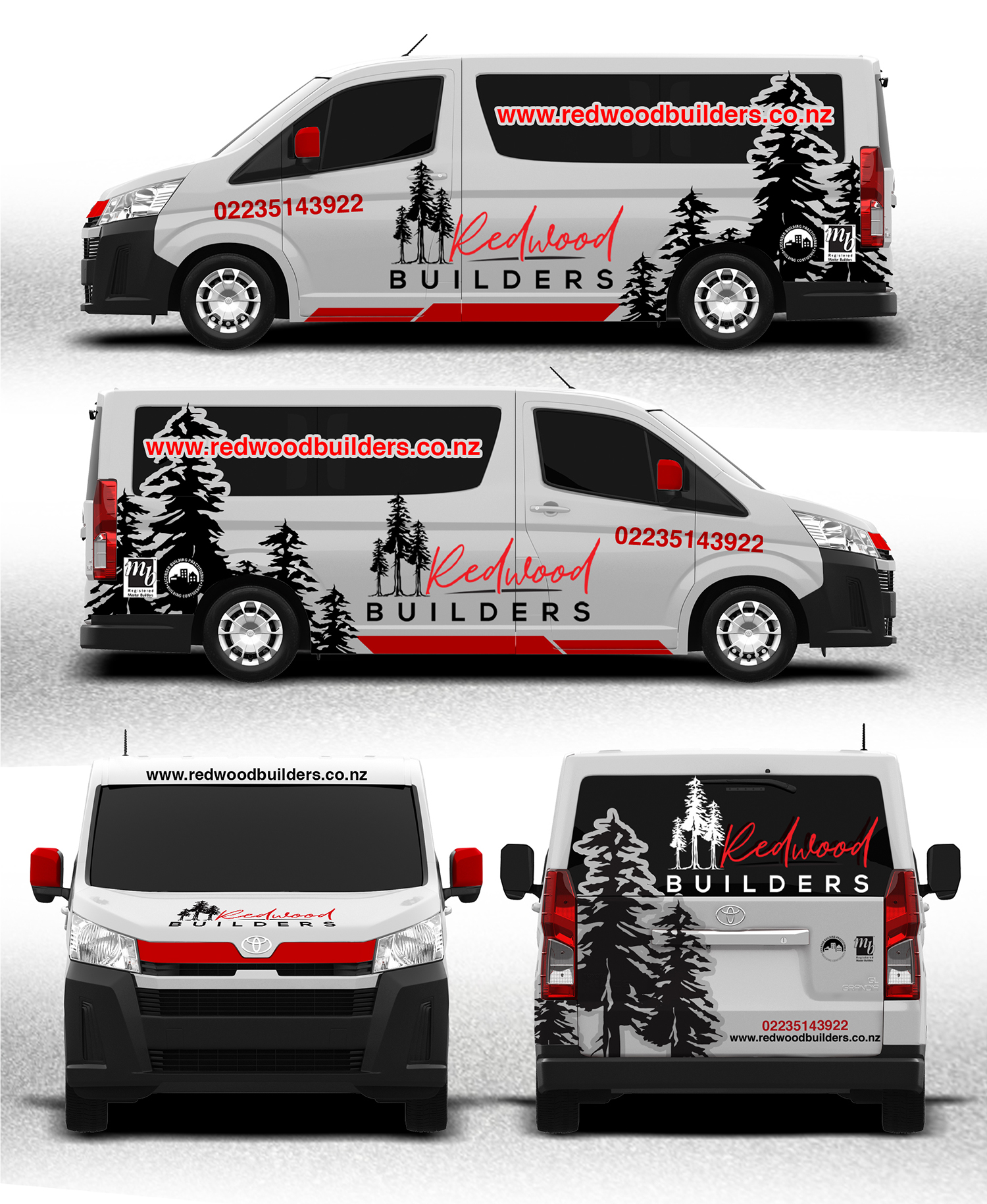 Car Wrap Design by websmartusa for REDWOOD BUILDERS | Design #34266816