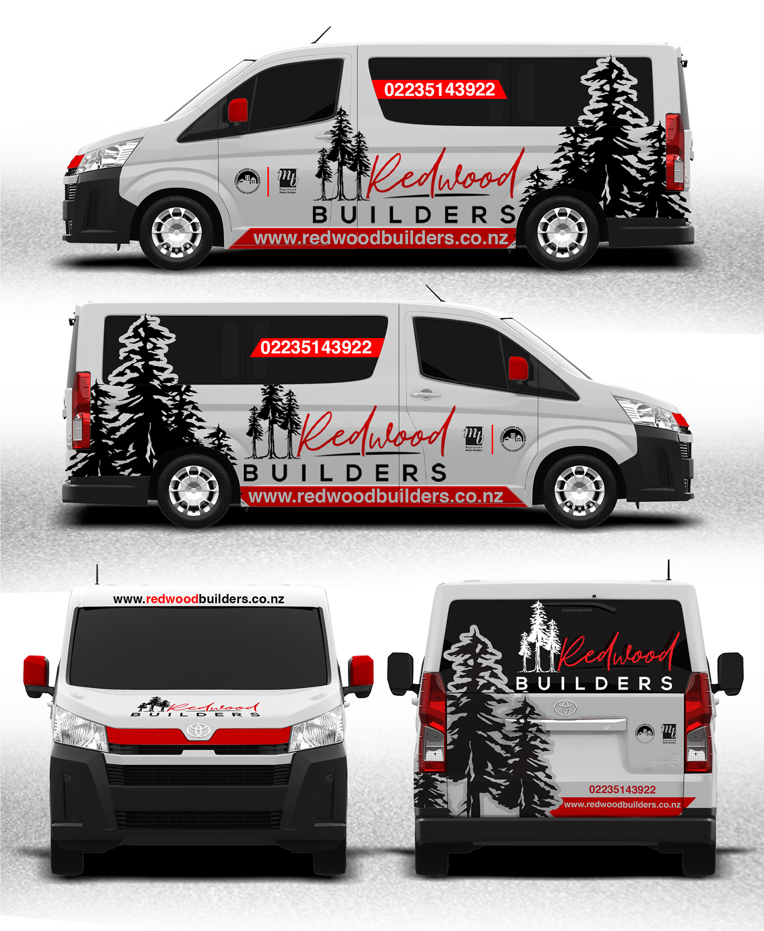 Car Wrap Design by websmartusa for REDWOOD BUILDERS | Design #34266822