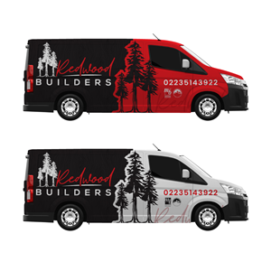 Car Wrap Design by Yoga Tri for REDWOOD BUILDERS | Design #34262380