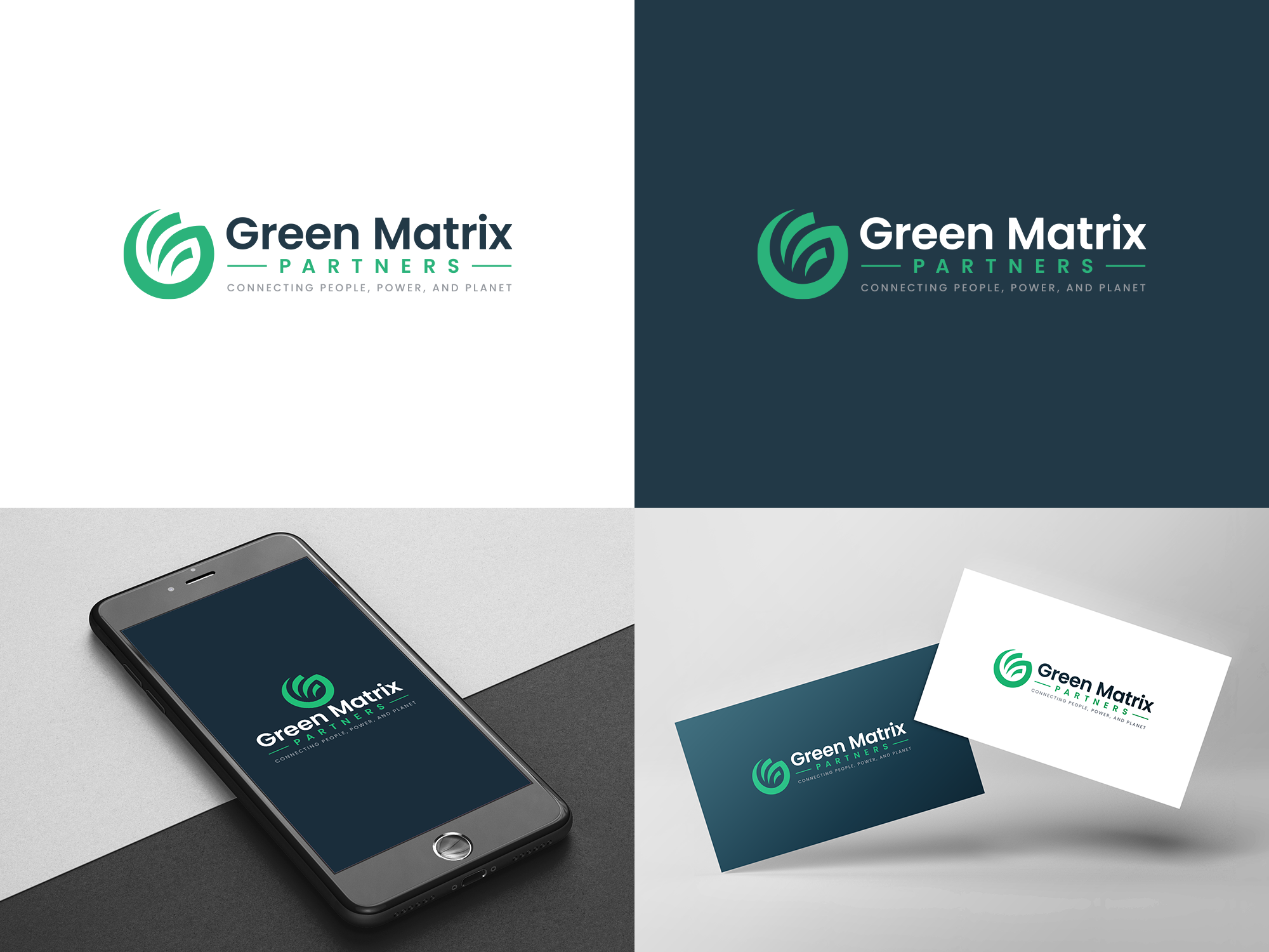 Logo Design by COLOUR CREATIVE for Green Matrix Partners Llc | Design #34281977