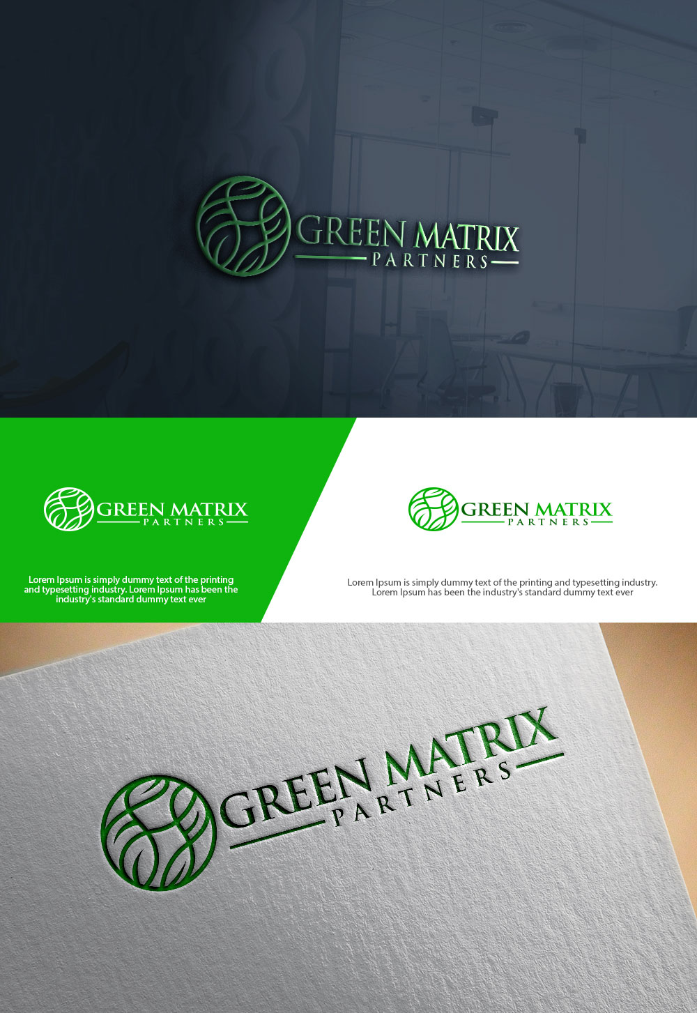 Logo Design by sulemani  creation for Green Matrix Partners Llc | Design #34256852