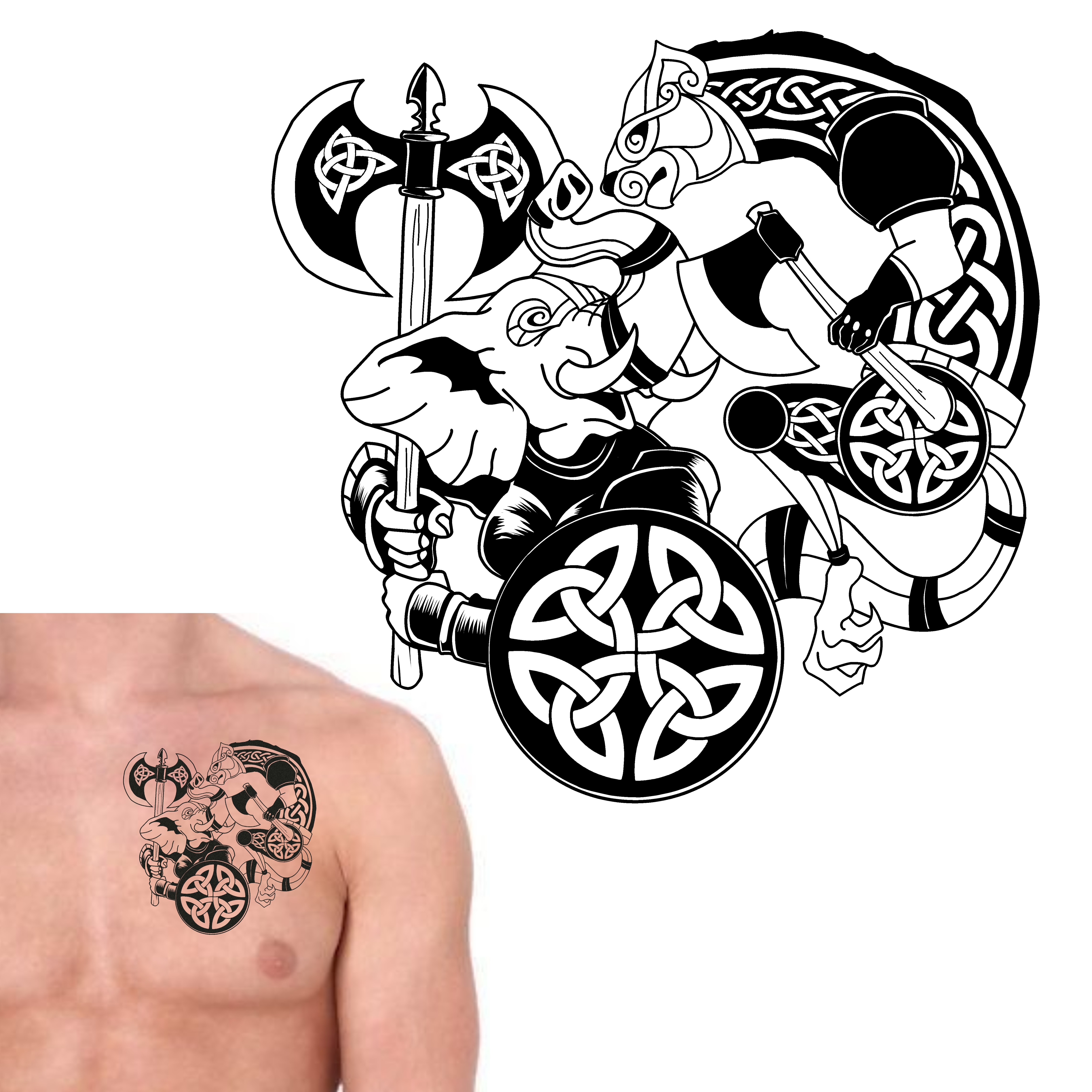 Tattoo Design by iqbalyozanda for this project | Design #34334684