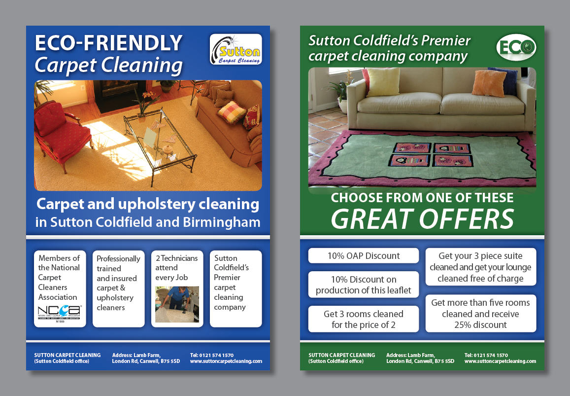 carpet cleaning flyer