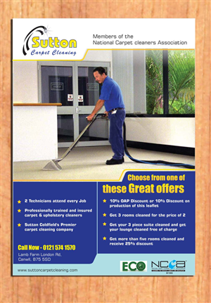 carpet cleaning flyer