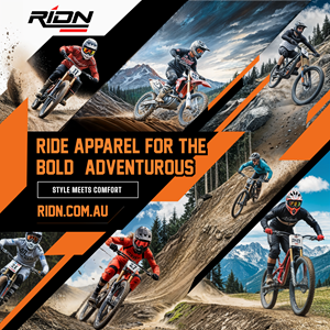 Ridn, Extreme Motocross and Downhill Mountain bike. Need Backdrop image involving existing logo
