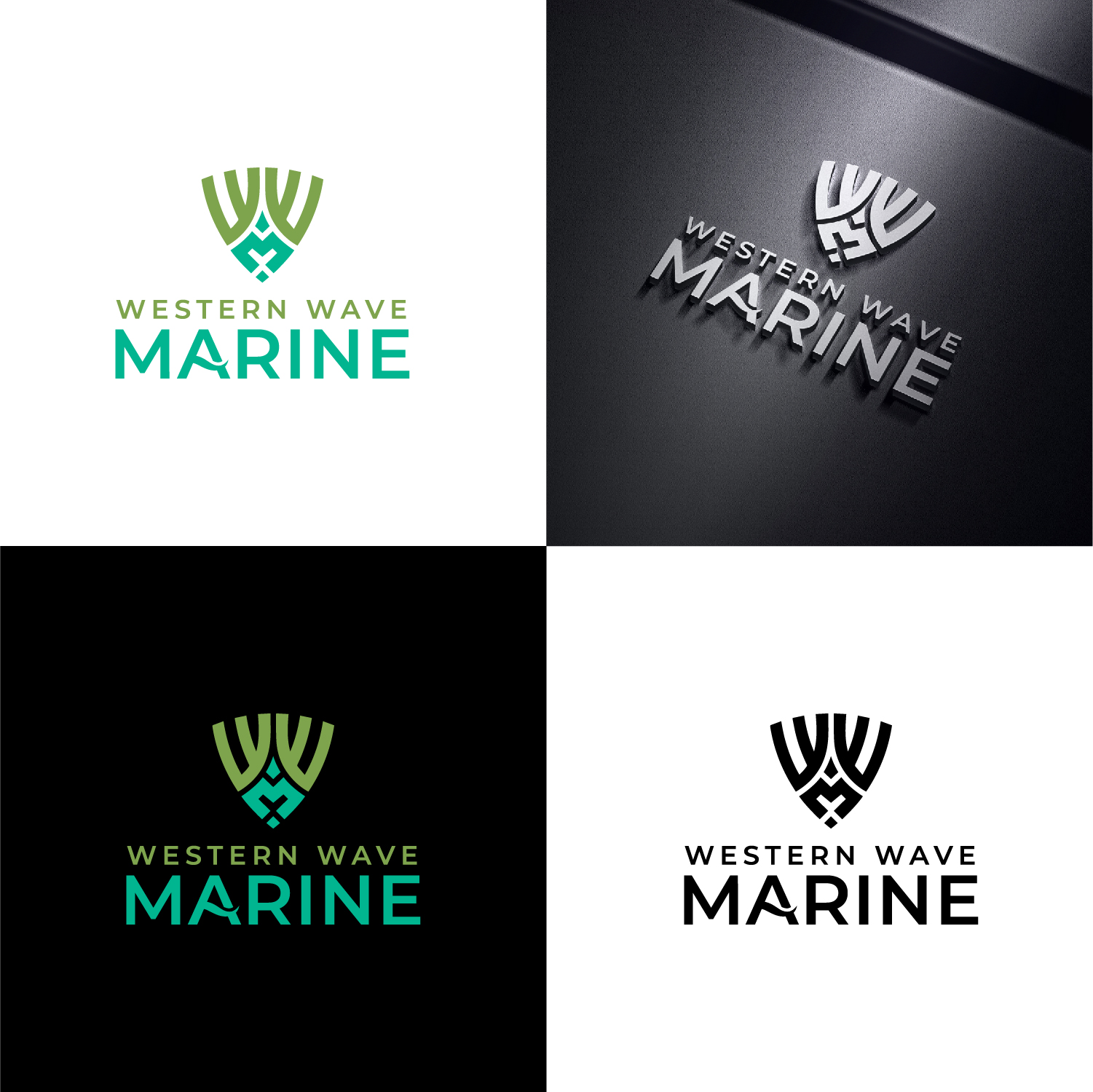 Logo Design by S.H Designs for Western Wave Marine Pty Ltd | Design #34285645