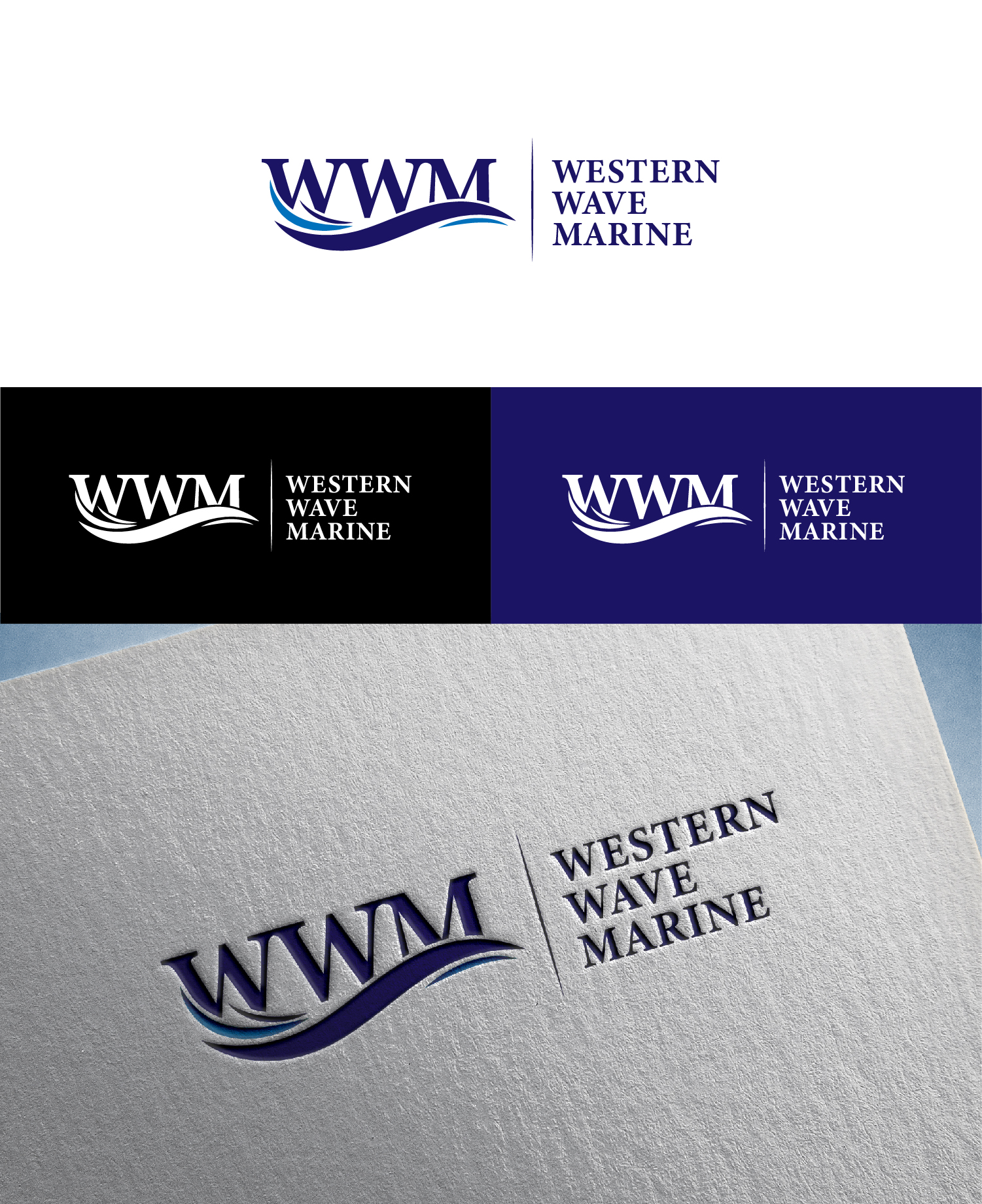 Logo Design by S.H Designs for Western Wave Marine Pty Ltd | Design #34285646