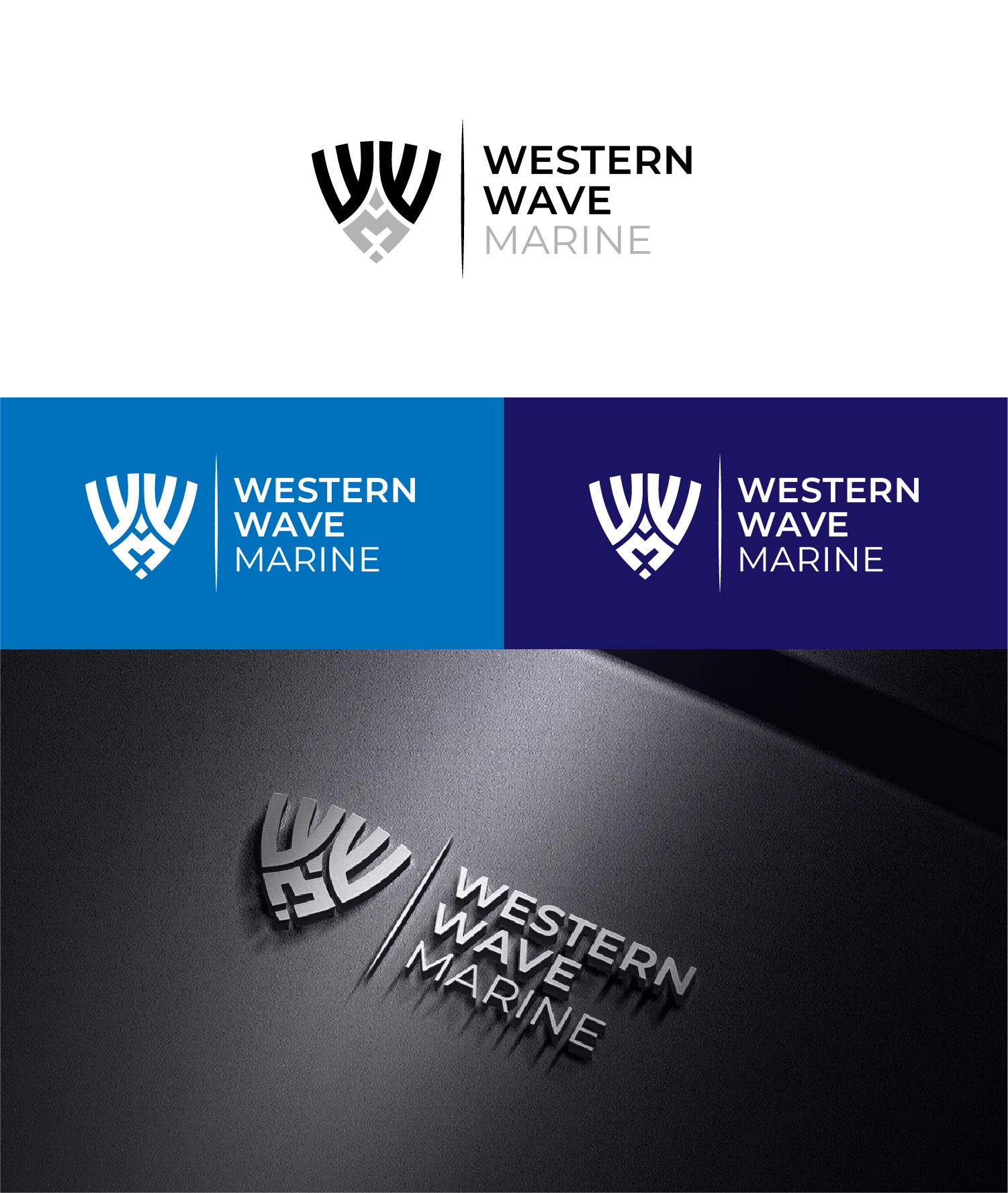 Logo Design by S.H Designs for Western Wave Marine Pty Ltd | Design #34289817