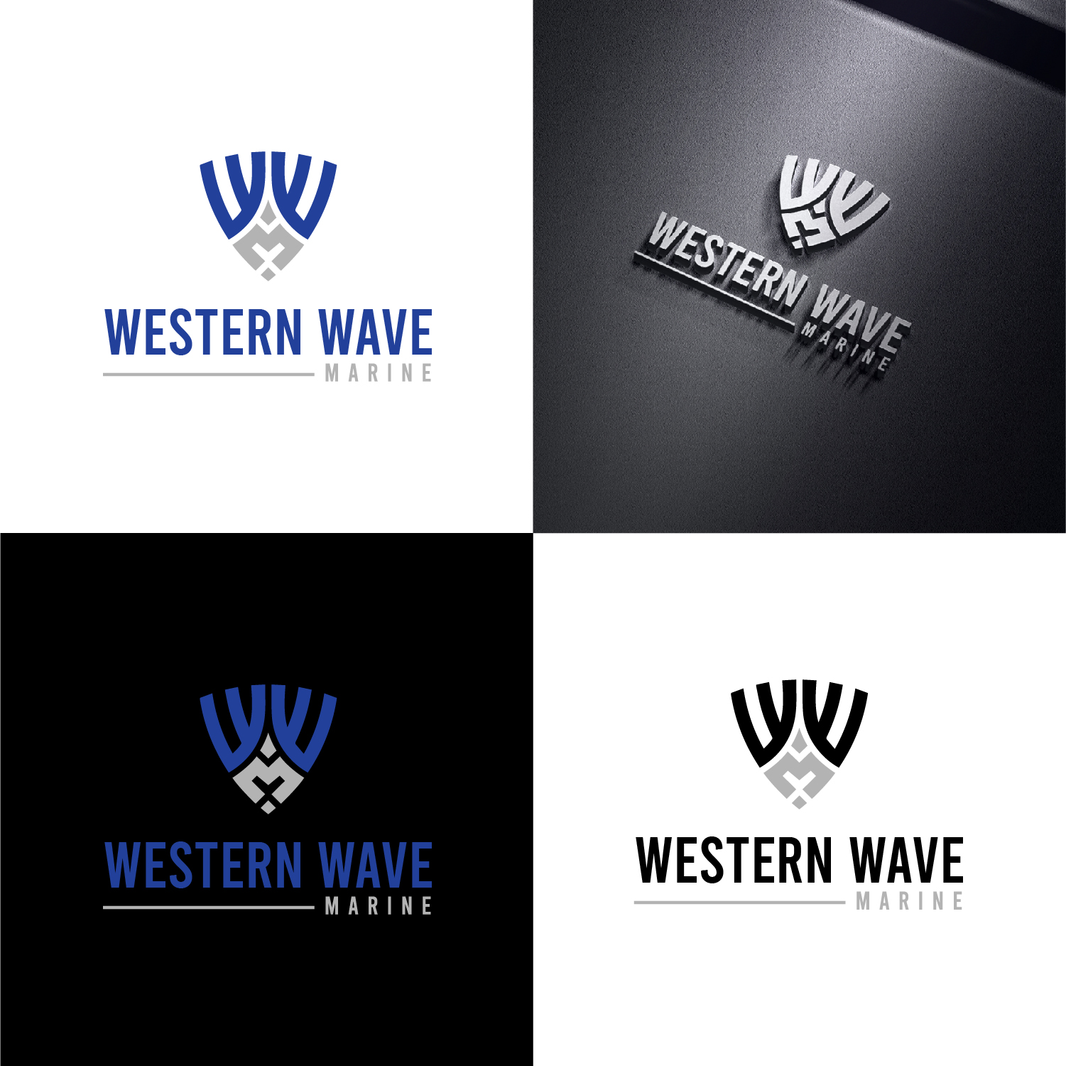 Logo Design by S.H Designs for Western Wave Marine Pty Ltd | Design #34289818