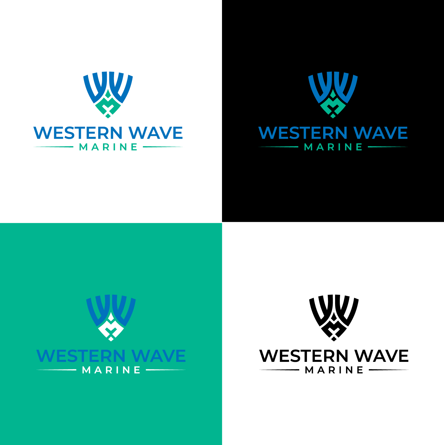 Logo Design by S.H Designs for Western Wave Marine Pty Ltd | Design #34290856