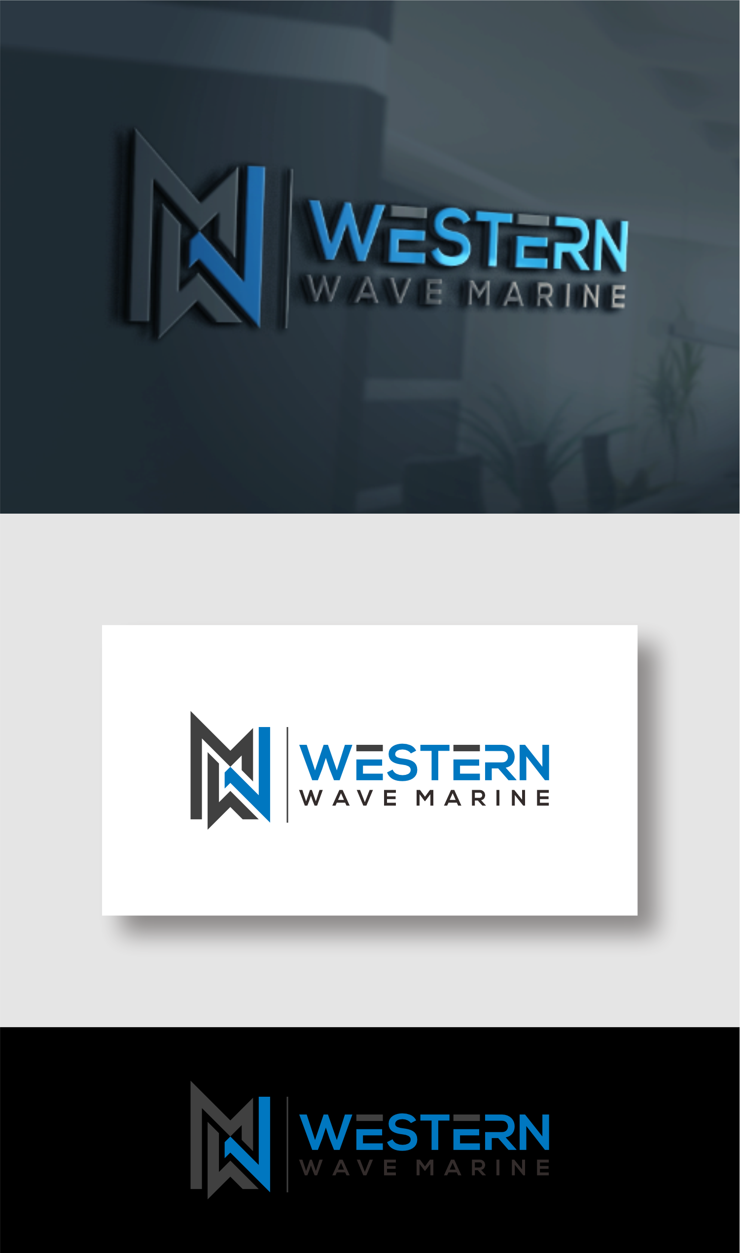Logo Design by semarco for Western Wave Marine Pty Ltd | Design #34284071