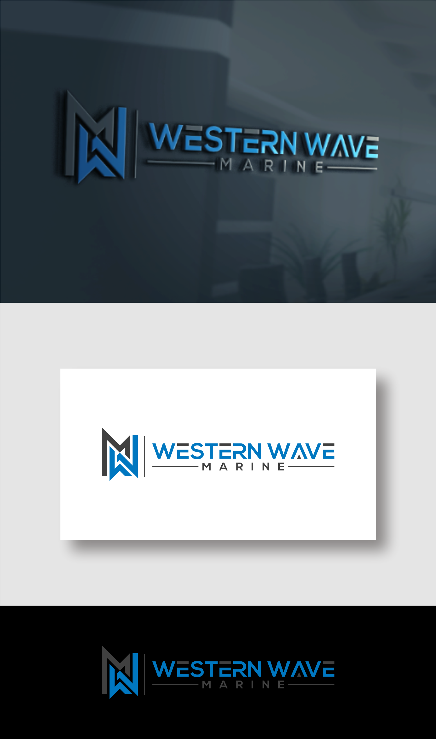 Logo Design by semarco for Western Wave Marine Pty Ltd | Design #34290951