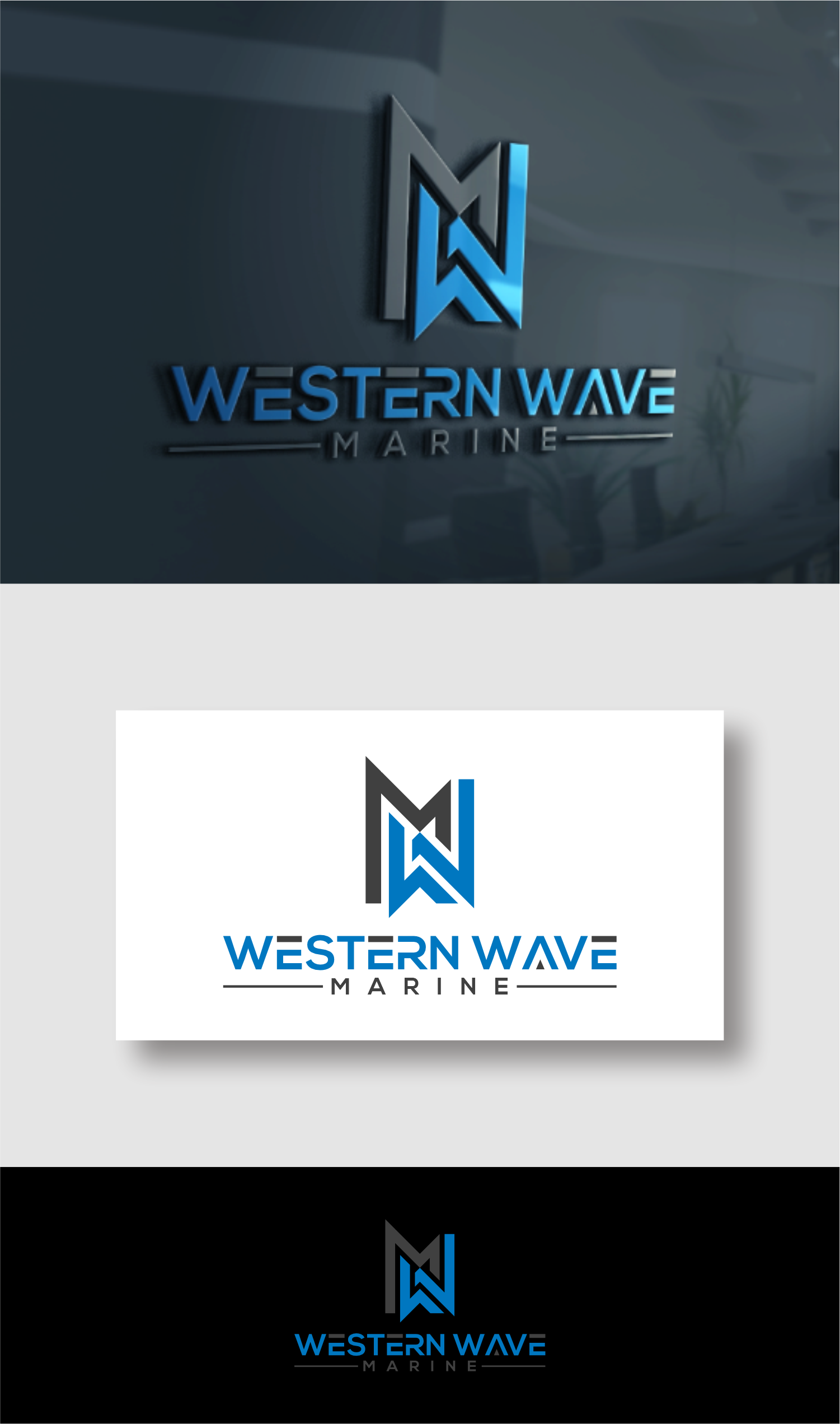Logo Design by semarco for Western Wave Marine Pty Ltd | Design #34290952