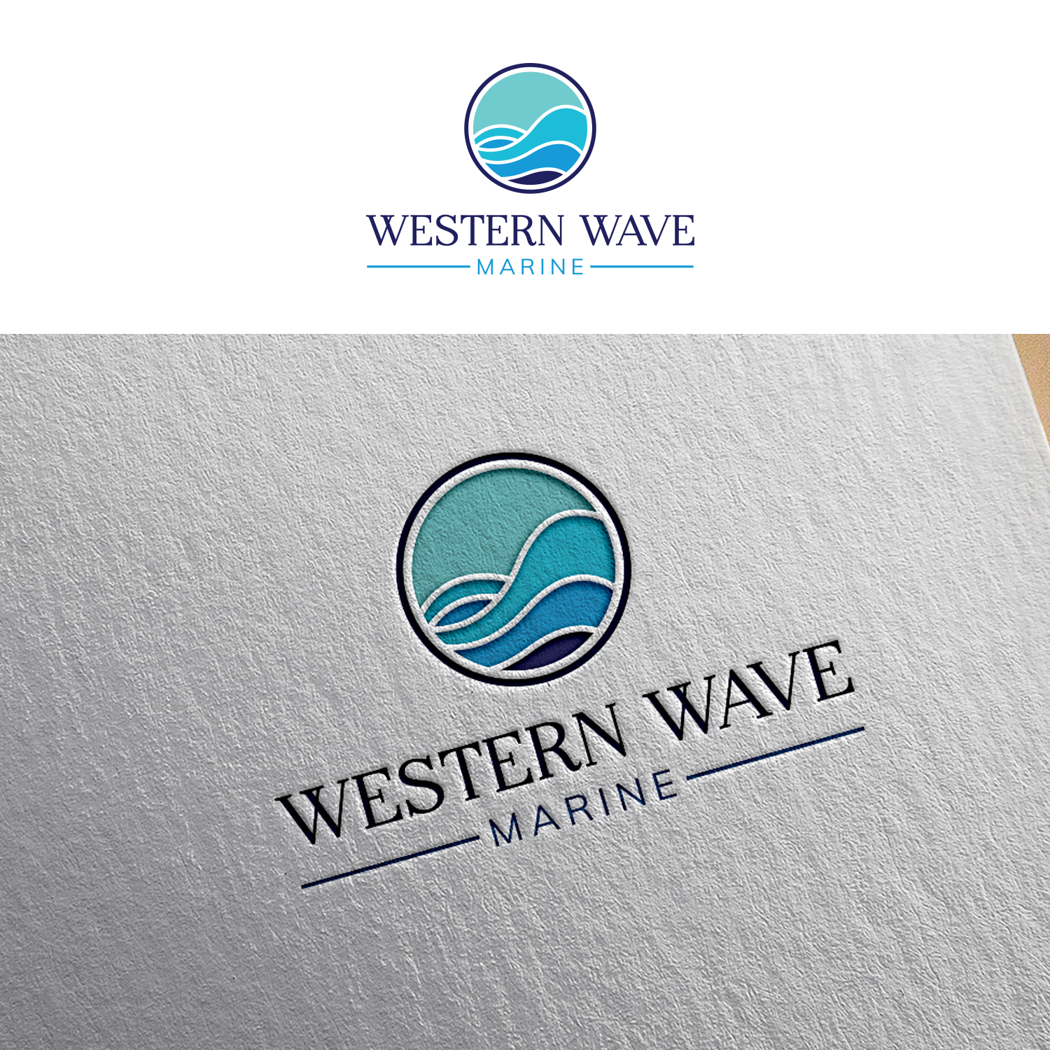 Logo Design by TARGET logo for Western Wave Marine Pty Ltd | Design #34292262