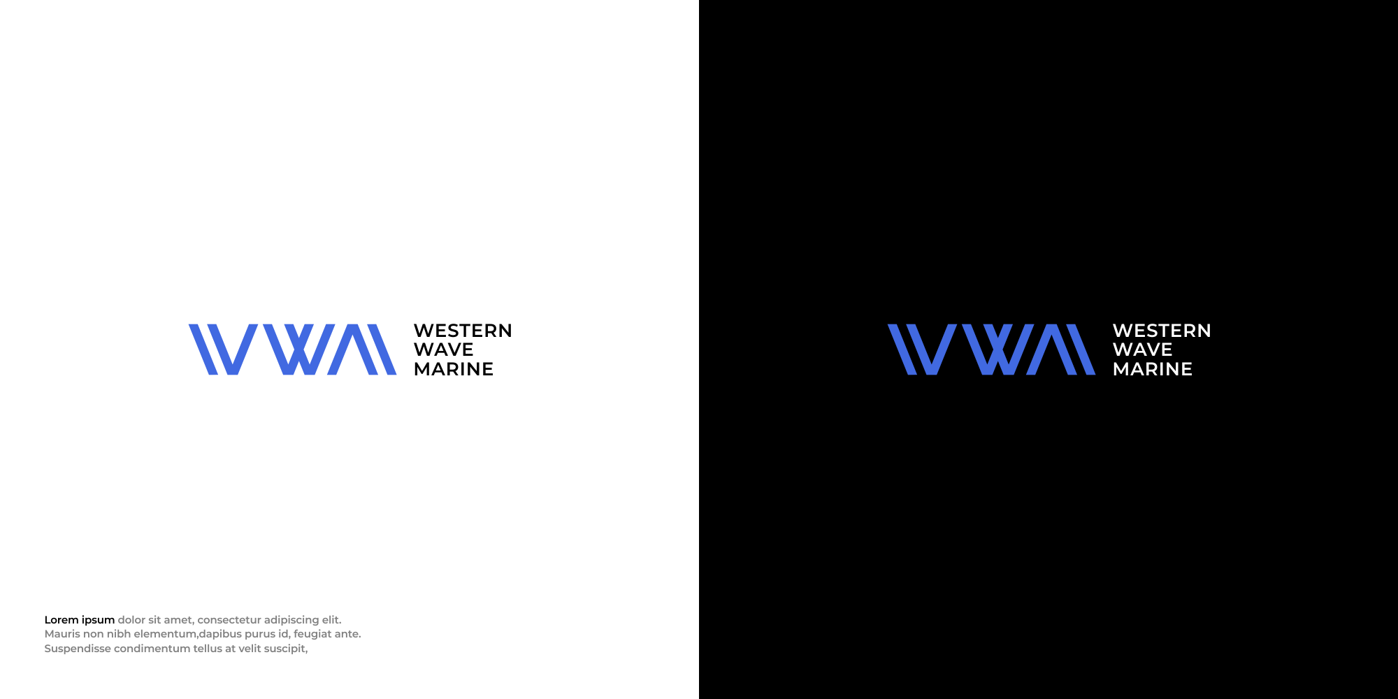 Logo Design by Mantra™ for Western Wave Marine Pty Ltd | Design #34291618