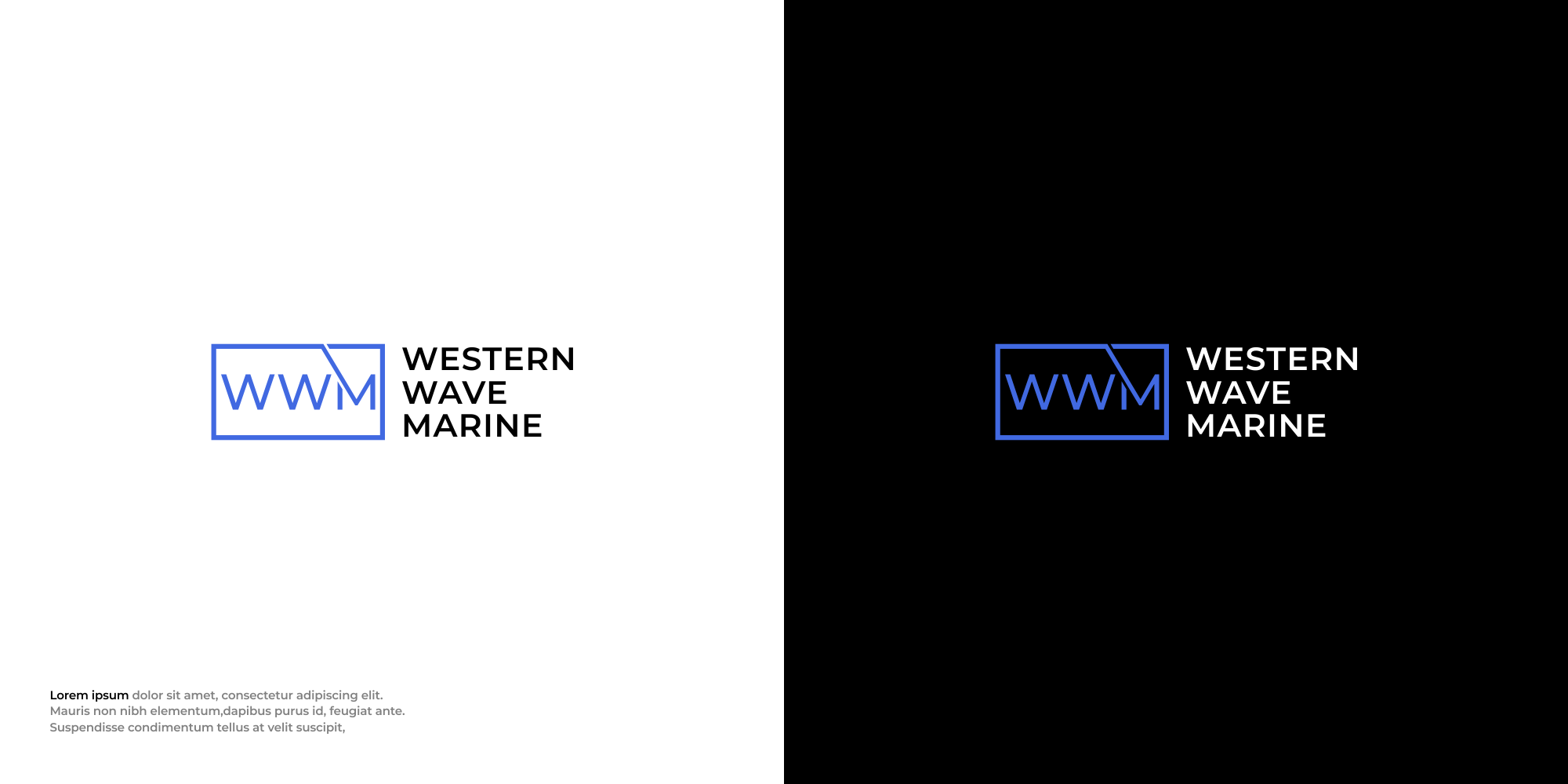 Logo Design by Mantra™ for Western Wave Marine Pty Ltd | Design #34291698