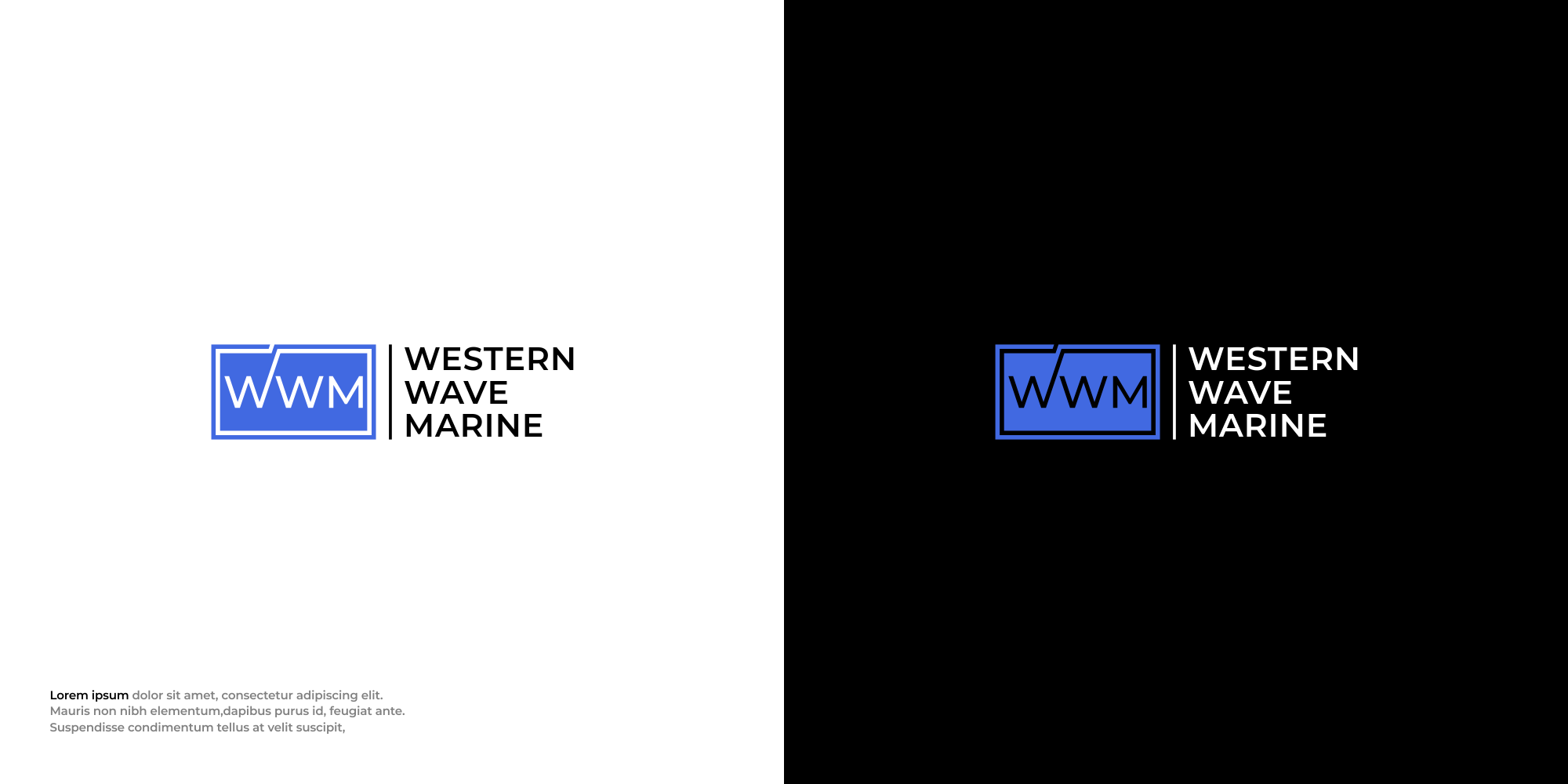 Logo Design by Mantra™ for Western Wave Marine Pty Ltd | Design #34291699