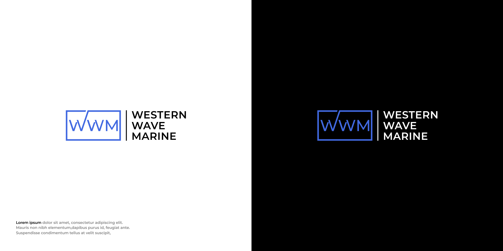 Logo Design by Mantra™ for Western Wave Marine Pty Ltd | Design #34291701