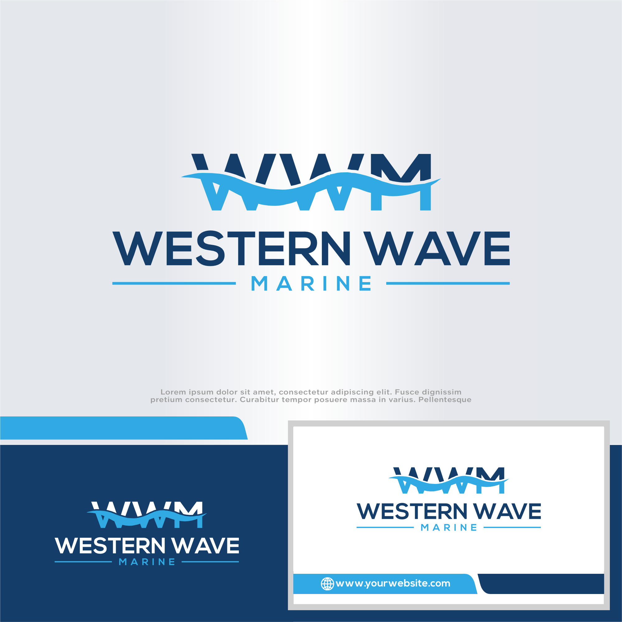 Logo Design by win it for Western Wave Marine Pty Ltd | Design #34283723