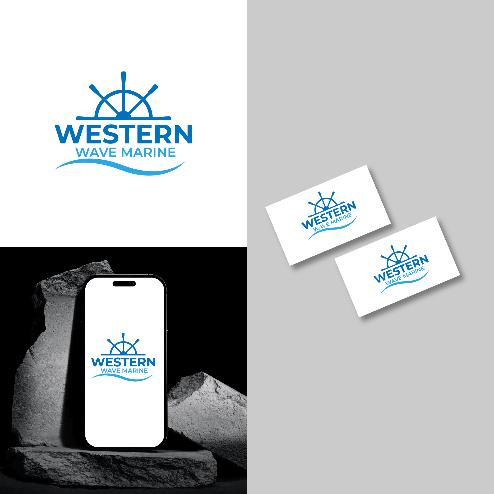 Logo Design by victipedia for Western Wave Marine Pty Ltd | Design #34293944