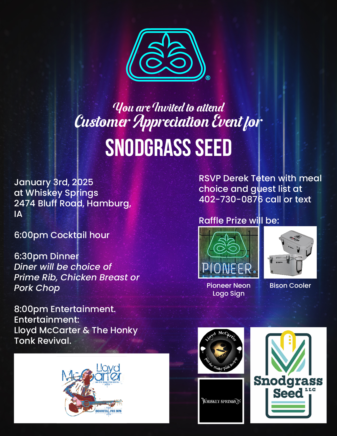 Invitation Design by 3Guys for Teten Precision Ag Advantage | Design #34286948